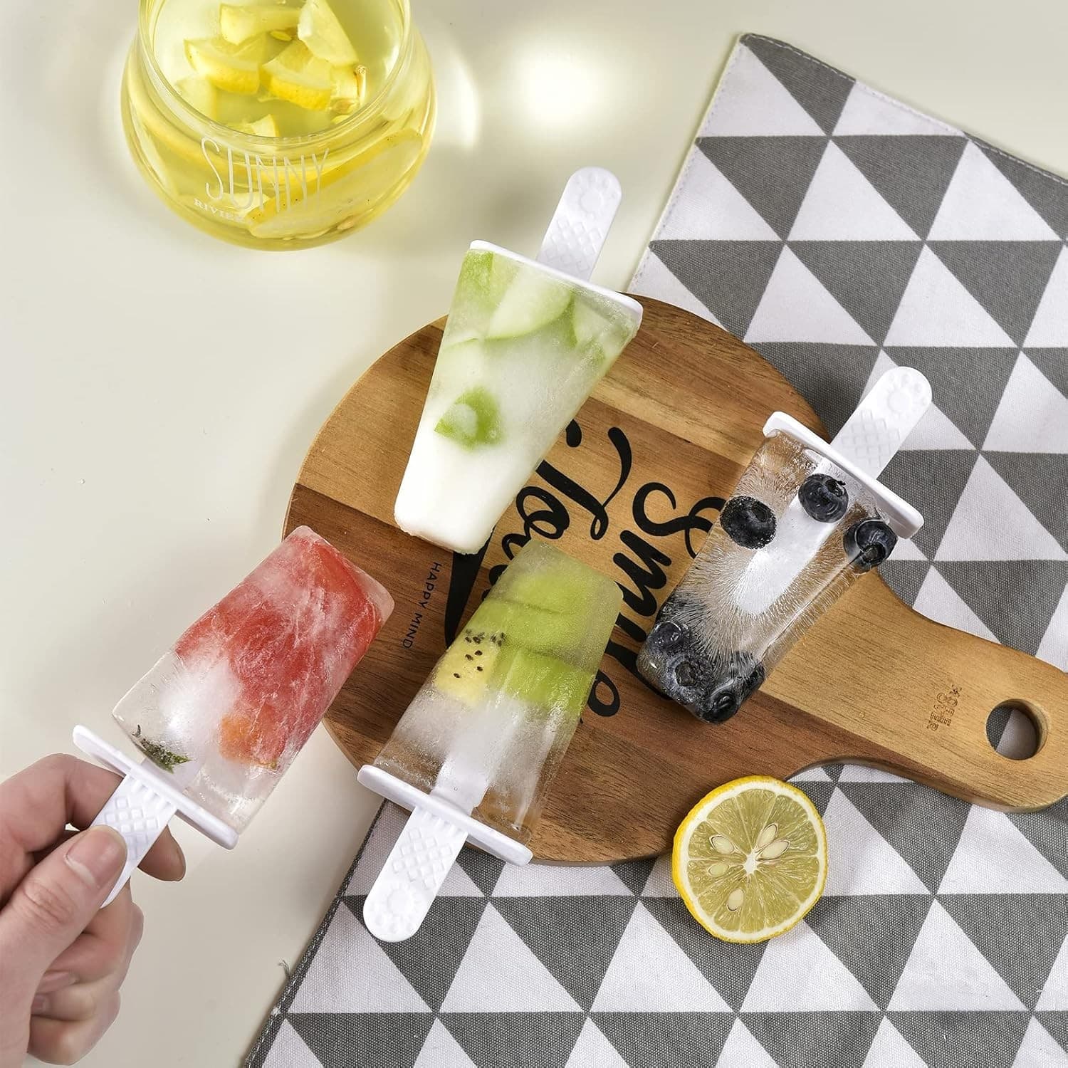 Popsicle Mold 3.3 OZ 6 Cavity Silicone BPA Free Ice Pop Maker Reusable Green - Thumbnail 5