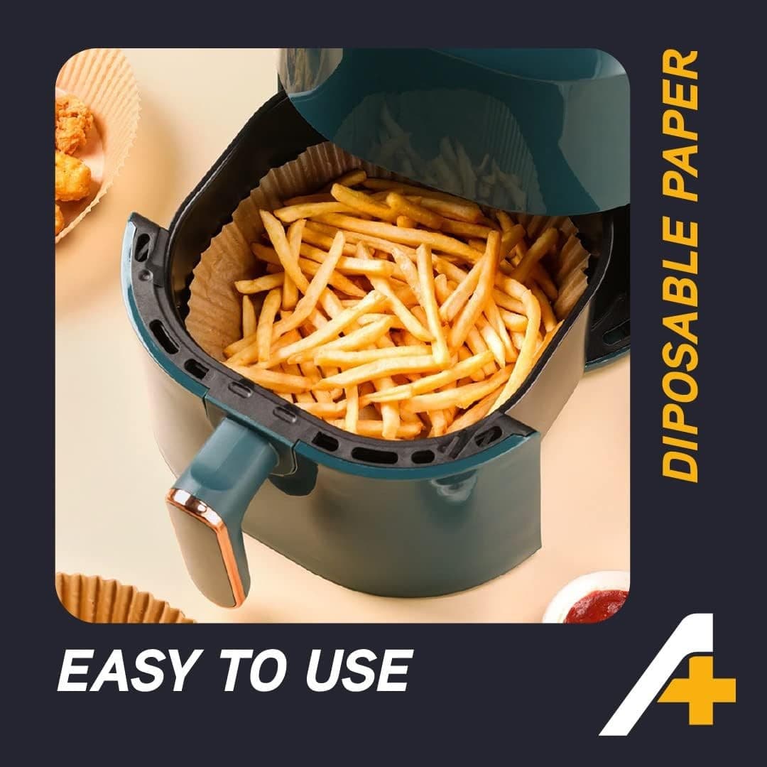 120PCS Air Fryer Liners Disposable 7.9” Non Stick Oil Proof Baking Paper - Thumbnail 7