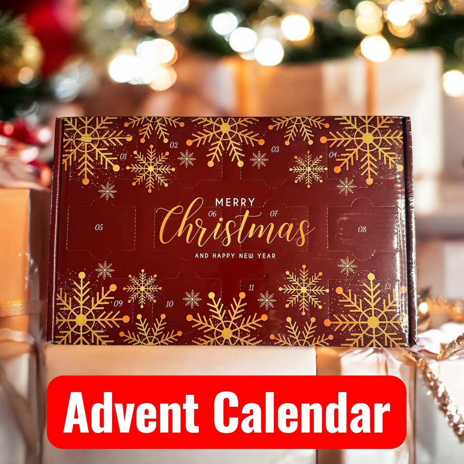 12 Mini Scented Candle Gift Set Soy Wax Christmas Advent Calendar Holiday Gift - Thumbnail 4