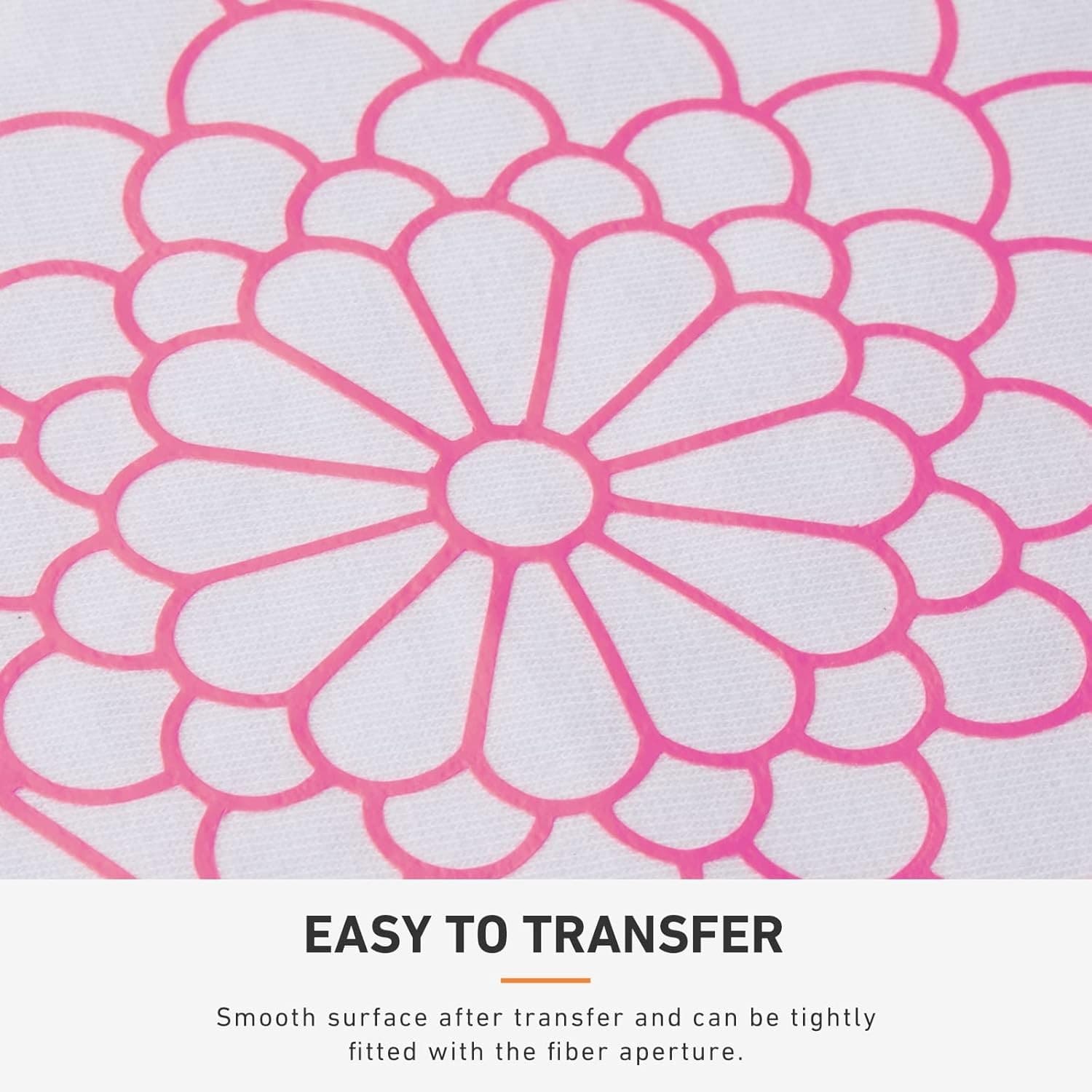 Pink Heat Transfer Vinyl Roll 12"x 20FT HTV Easy Weed Iron On Fabric - Thumbnail 5