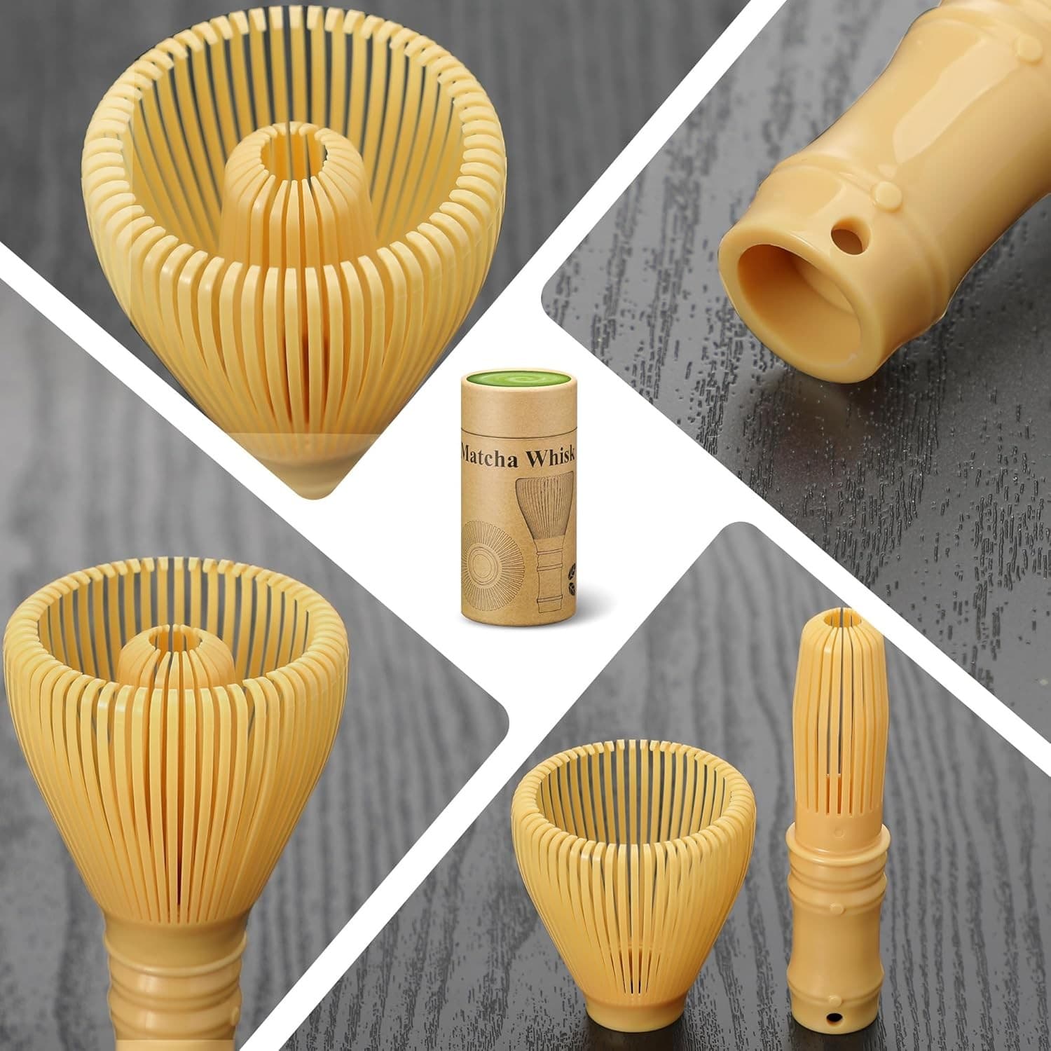 Matcha Whisk Bamboo Style Tea Whisk Japanese Chasen Stirrer Reusable Tool - Thumbnail 7