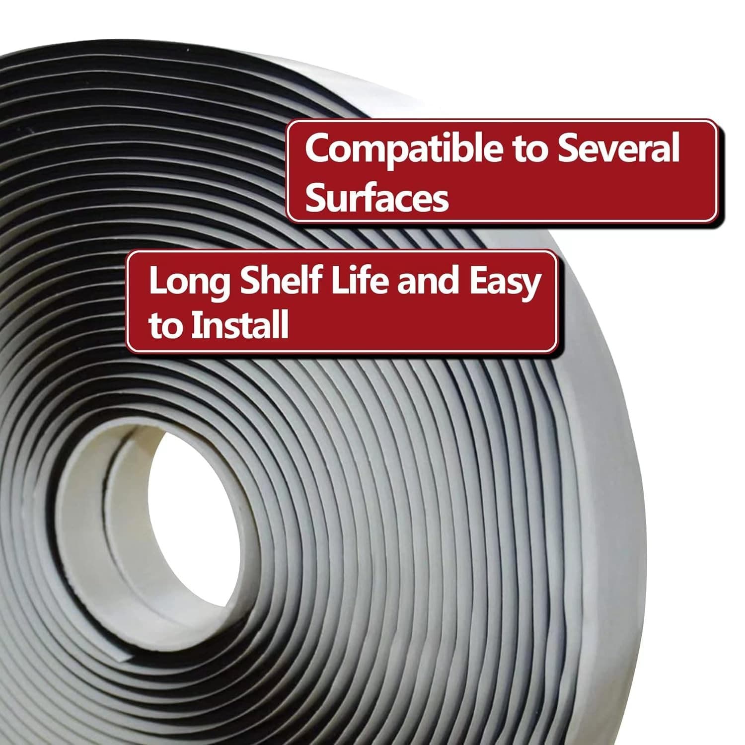 White Butyl Tape 3/4" x 7Ft Waterproof Seal RV Window Roof Pipe Repair EPDM - Thumbnail 7