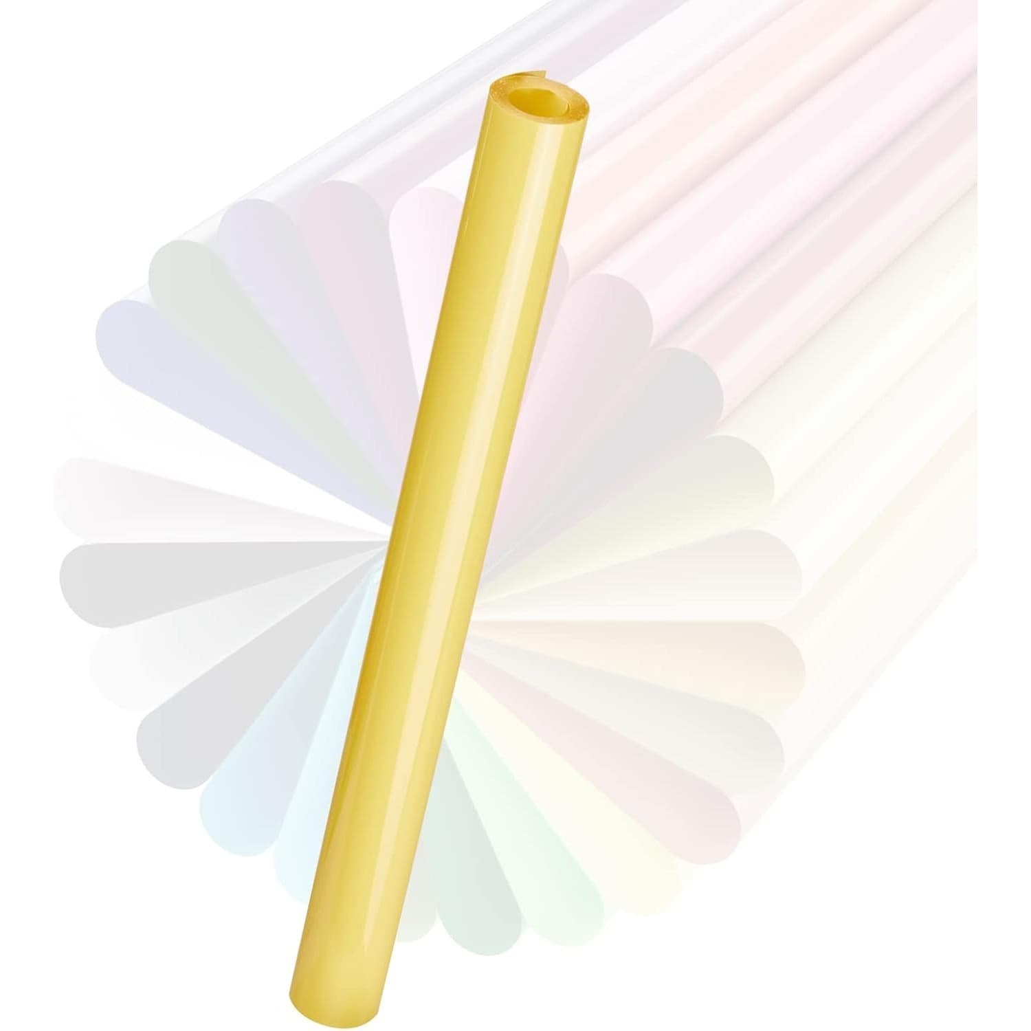 Yellow HTV Vinyl Roll 12"x 20FT Heat Transfer Iron On Easy Weed Shirts - Thumbnail 2