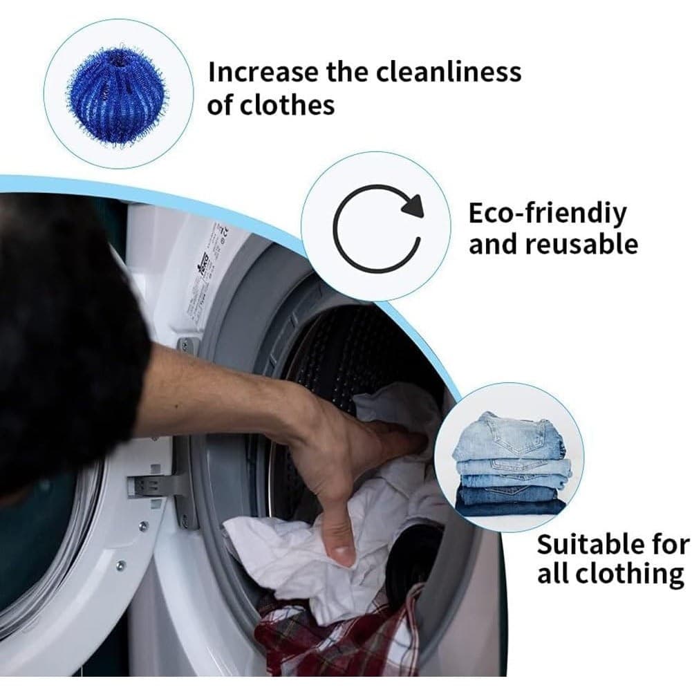Pet Hair Remover Laundry Balls Reusable Lint Catcher Washing Machine Fur - Thumbnail 6