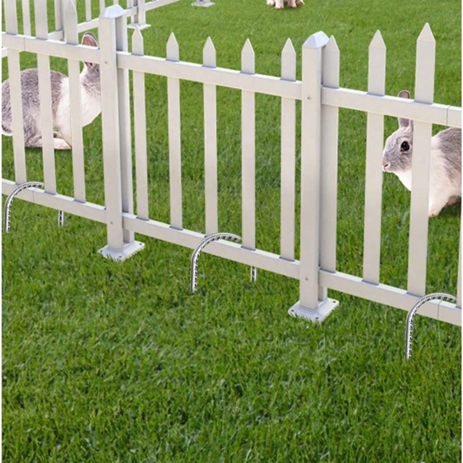 16in Trampoline Anchors Heavy Duty Ground Stakes Galvanized Steel ( Pack 6 ) - Thumbnail 9