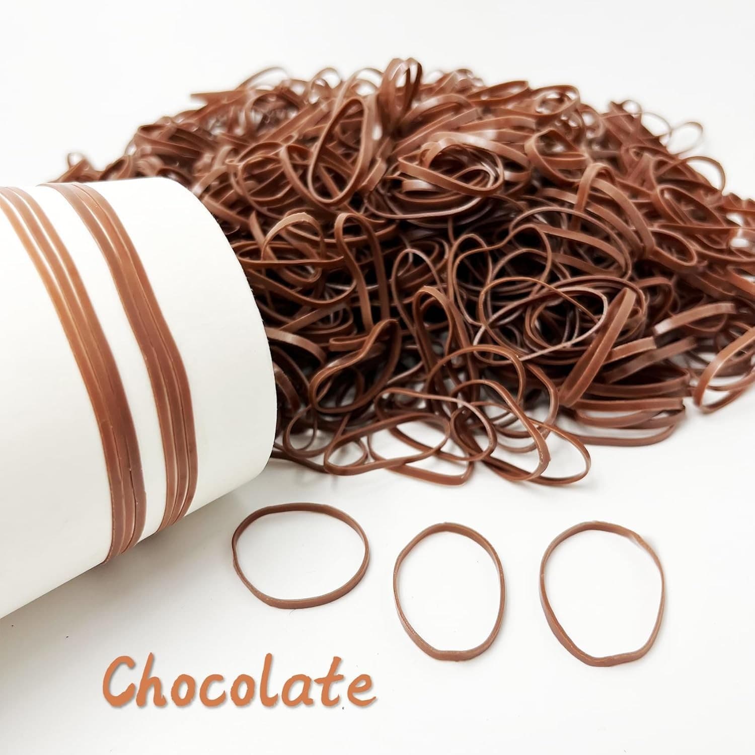 1500 Disposable Mini Hair Elastics Soft Stretchy Rubber Bands for Kids Women - Thumbnail 2