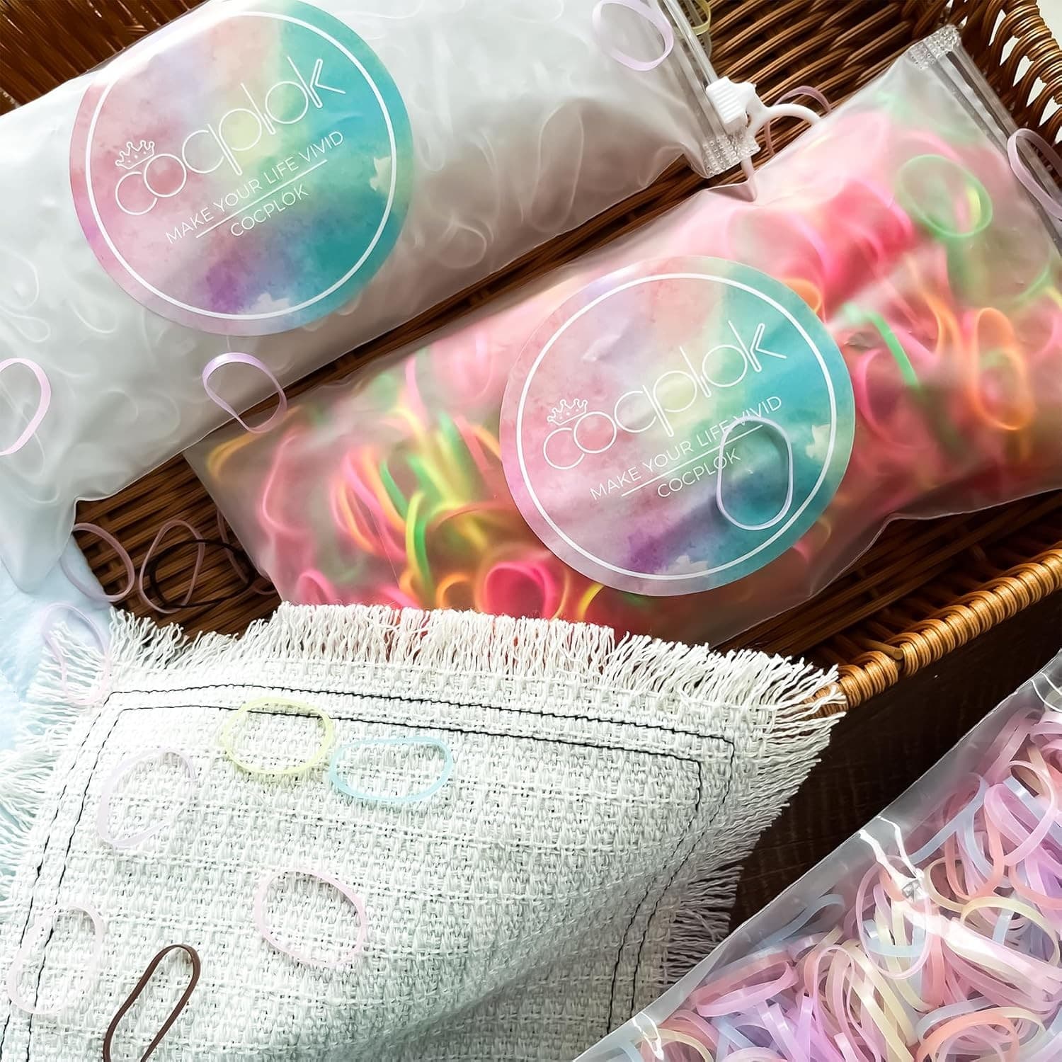1500 Disposable Mini Hair Elastics Soft Stretchy Rubber Bands for Kids Women - Thumbnail 3