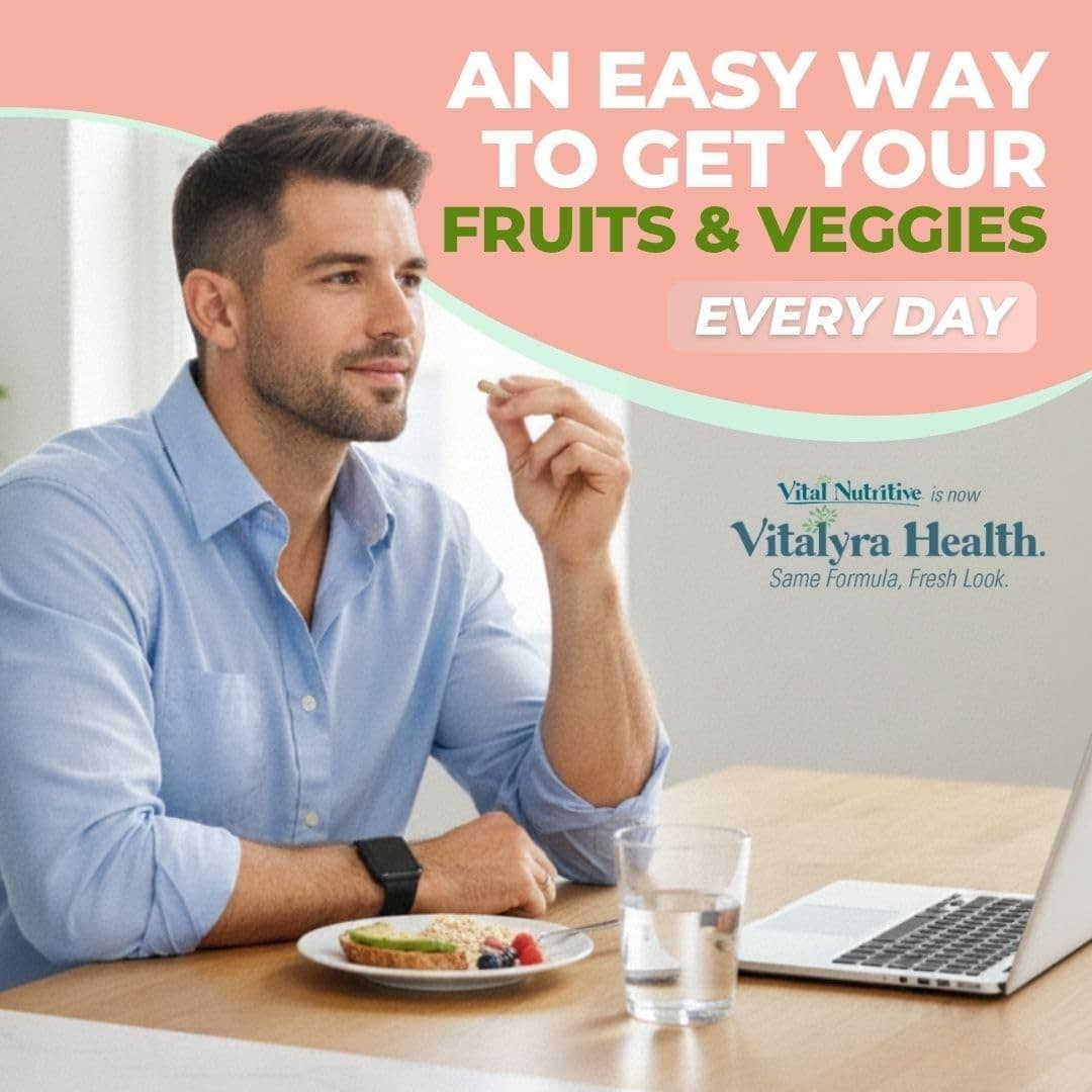 Vital Super Fruits & Veggies Capsules Daily Superfood 60 Vegan Non GMO Adults - Thumbnail 5