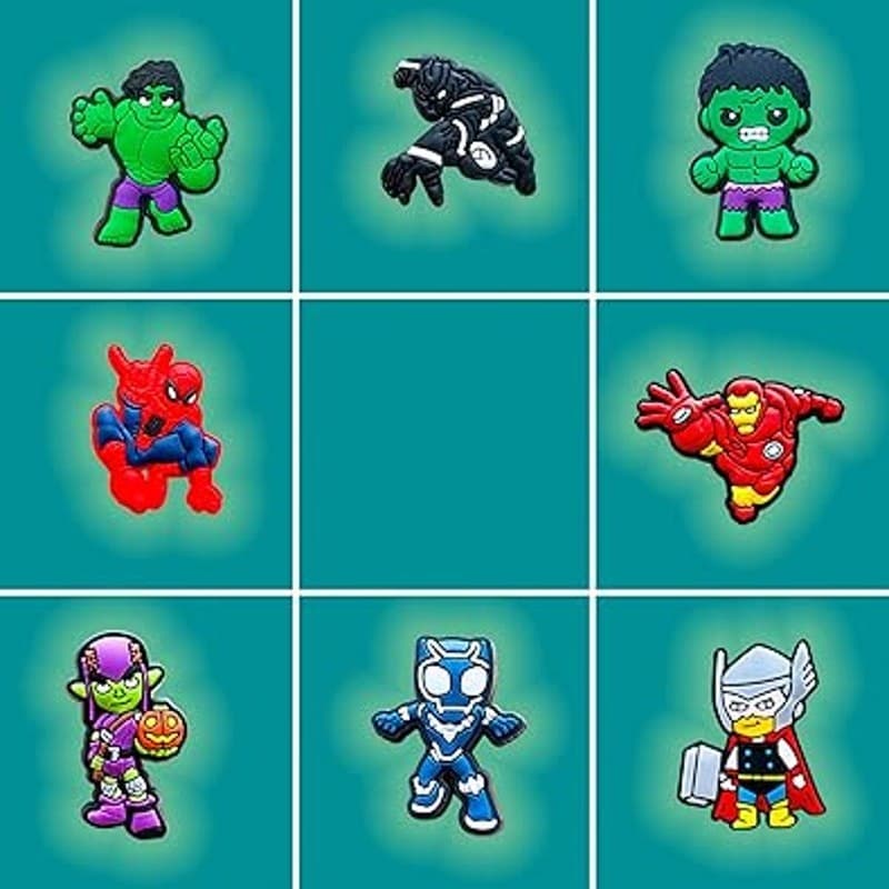 40PCS Cartoon Shoe Charms PVC Clog Accessories Cute Decorative Shoe Buttons - Thumbnail 5