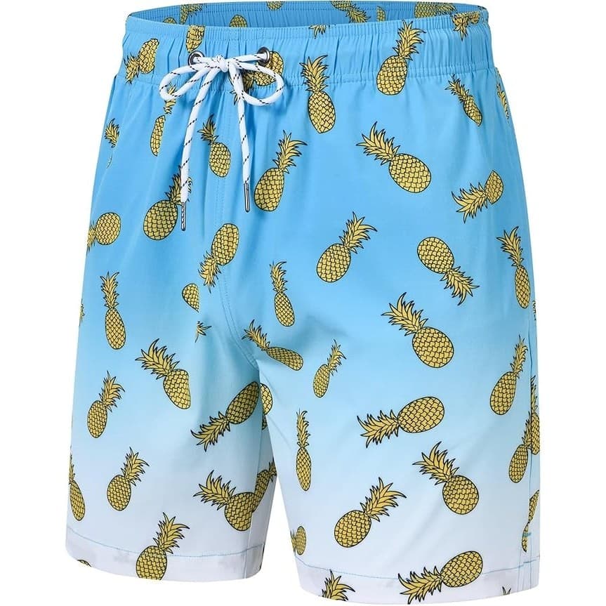 Men’s Swim Trunks Size 30 Quick Dry Shorts Zipper Pockets Mesh Lining - Thumbnail 2