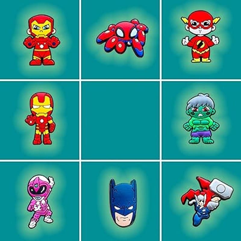 40PCS Cartoon Shoe Charms PVC Clog Accessories Cute Decorative Shoe Buttons - Thumbnail 6