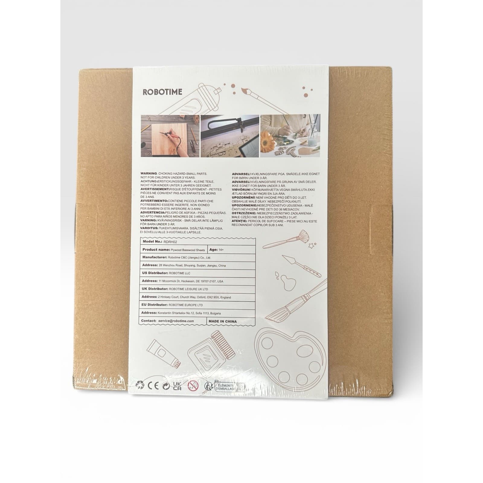 12 Pack 10 Inch Wood Circles for Crafts, 1/8" Basswood Plywood Sheets with Holes - Thumbnail 9
