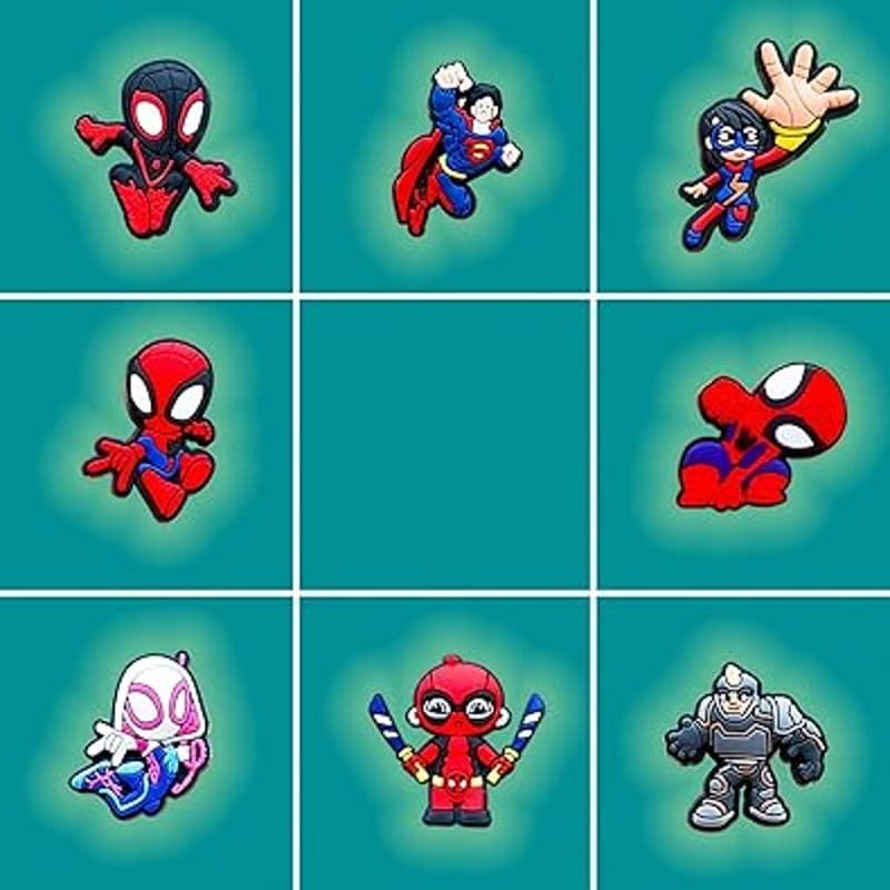40PCS Cartoon Shoe Charms PVC Clog Accessories Cute Decorative Shoe Buttons - Thumbnail 4