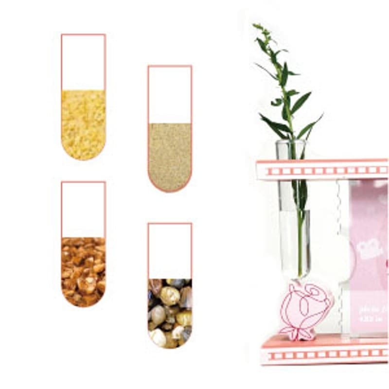 Valentine’s Day Picture Frame with Glass Vase – 4x6 Pink Floral Wood Frame Gift - Thumbnail 8