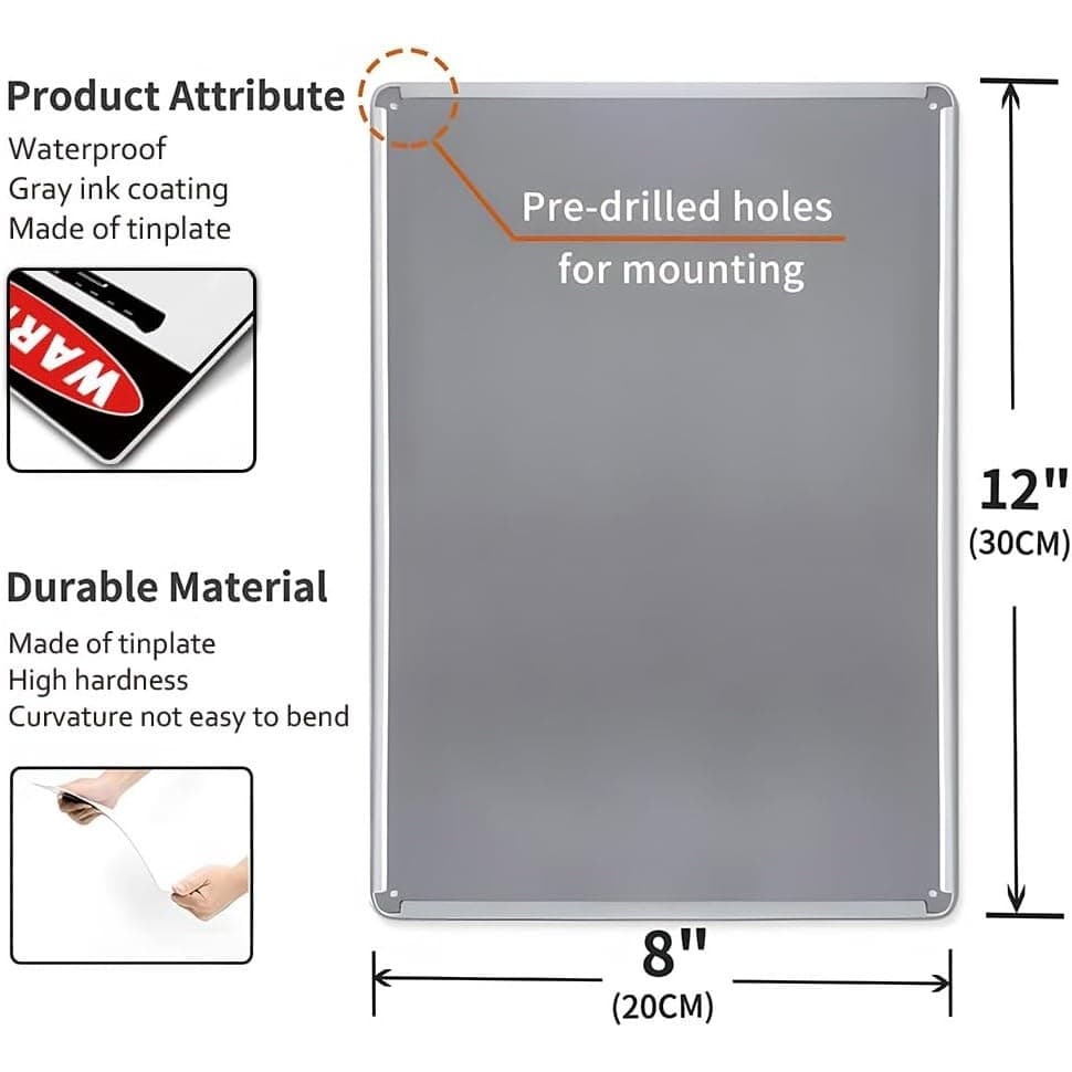 Funny Warning Metal Sign Due to Rising Cost of Ammunition 8x12 Tin Sign - Thumbnail 2
