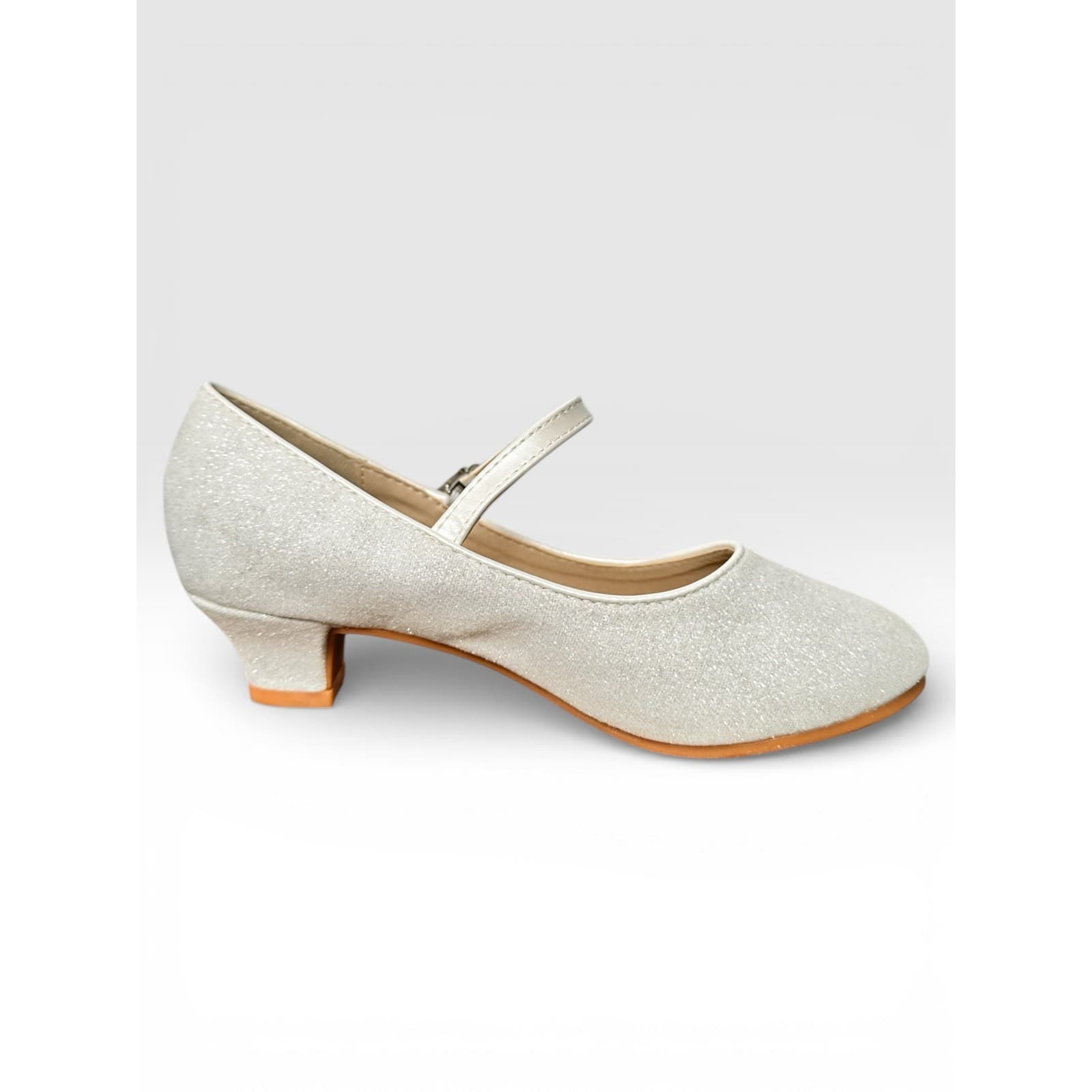 EIGHT KM Minerva White Girls Mary Jane Heels Size 3 US – Party Dress Shoes - Thumbnail 5