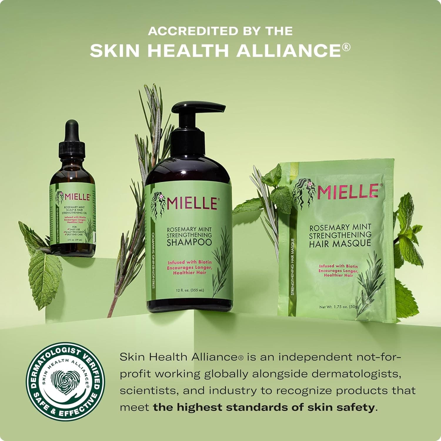 Mielle Rosemary Mint Edge Gel 2oz Strengthening Hold Shine Biotin New - Thumbnail 9