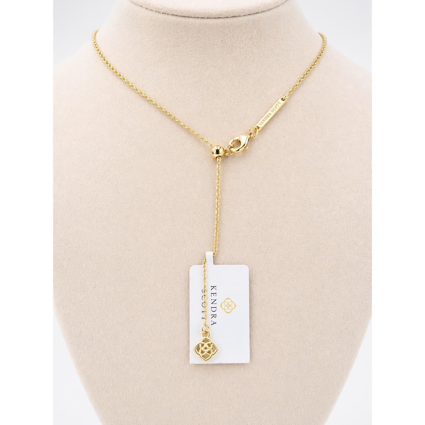 Kendra Scott Cheer 14k Gold Pendant Necklace Purple Mother of Pearl 19” Chain - Thumbnail 5