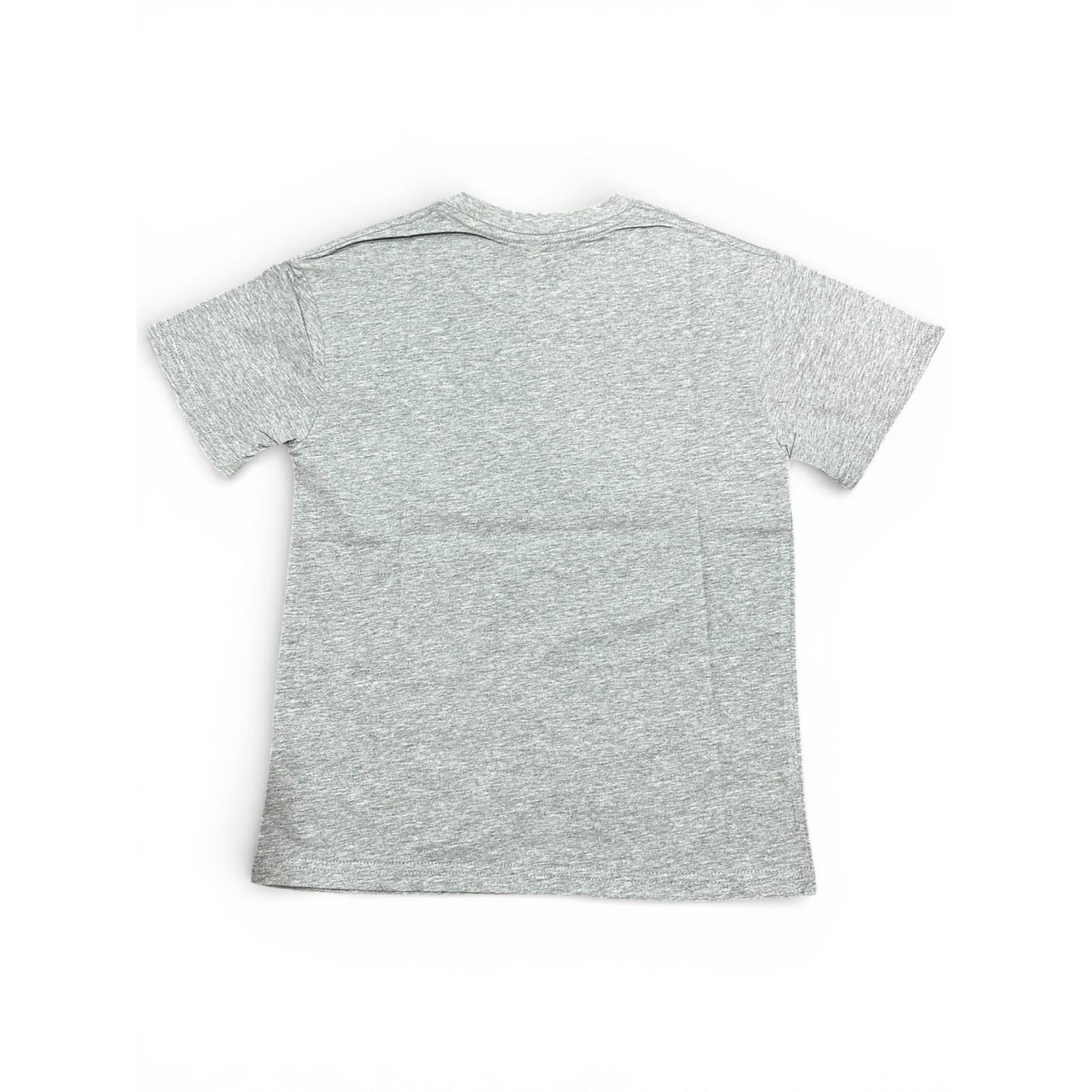 Kids Girls Gray T-Shirt Summer Short Sleeve 100 % Cotton Tee Size 10 - Thumbnail 4