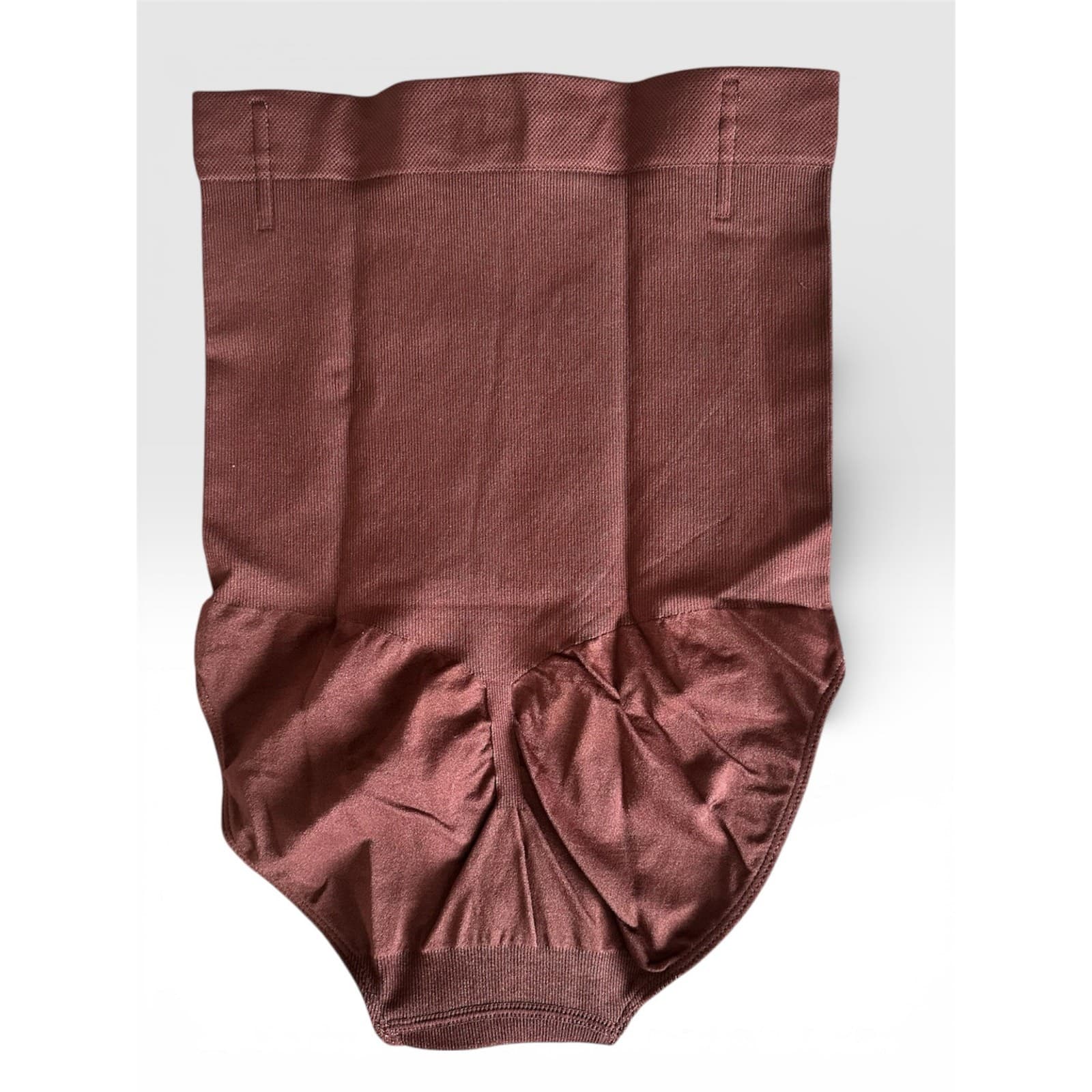 Shapermint High Waisted Shaper Panty Chocolate M/L Ribbed Seamless - Thumbnail 5