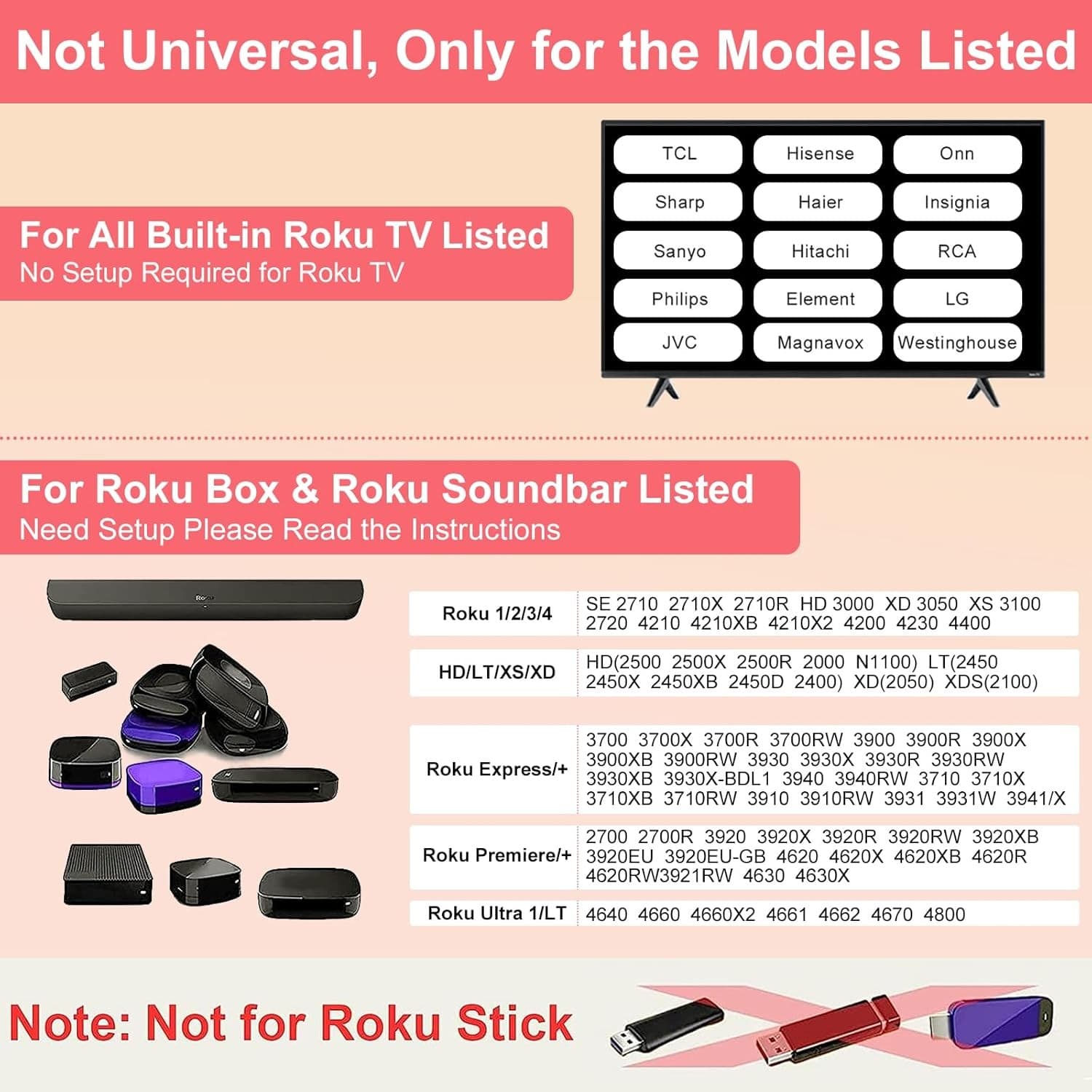2 Pack Universal Streaming Player Remote Control w Silicone Cover - Thumbnail 7