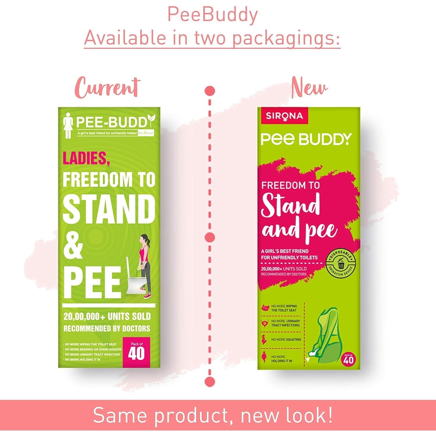 PeeBuddy 40 Pack Stand and Pee Disposable Funnels for Women Travel and Camping - Thumbnail 2