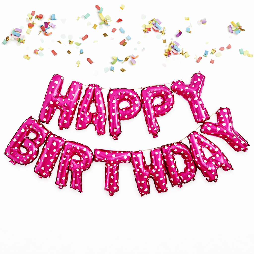 24pcs Kitty Birthday Girls Balloon Set Pink Party Decor Foil Balloons Kit - Thumbnail 7