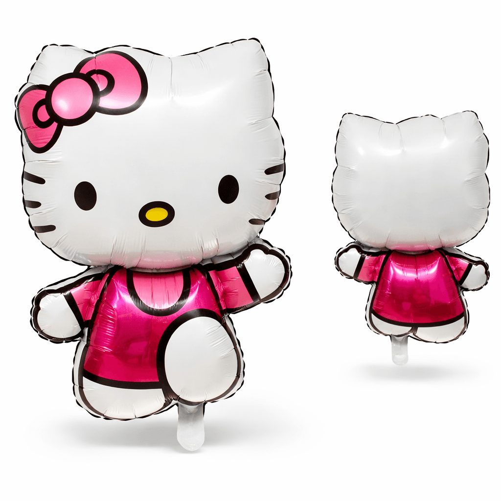 24pcs Kitty Birthday Girls Balloon Set Pink Party Decor Foil Balloons Kit - Thumbnail 6