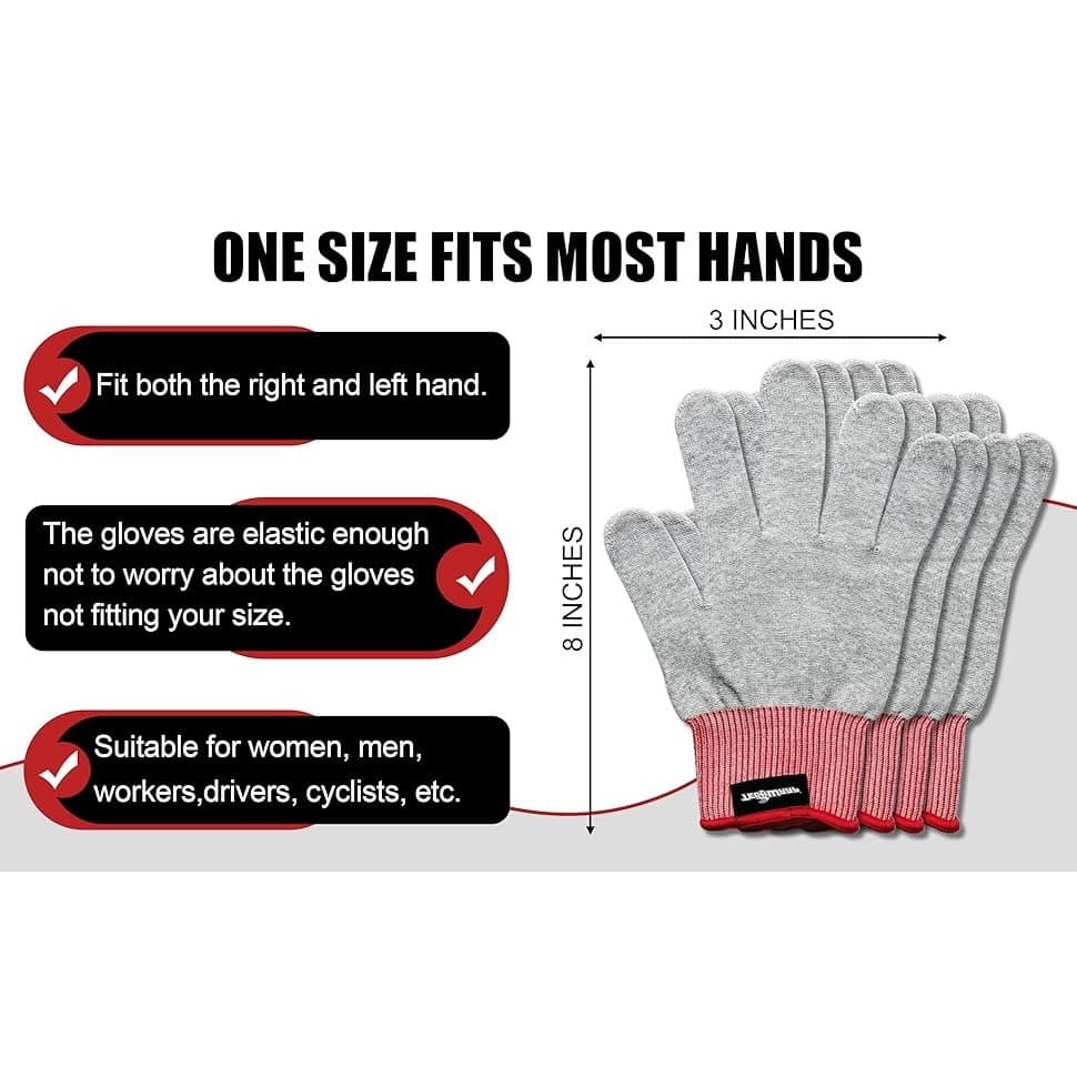 TeckWrap Vinyl Wrap Anti-Static Gloves Grey Car Decal Tint Application 2 Pairs - Thumbnail 8