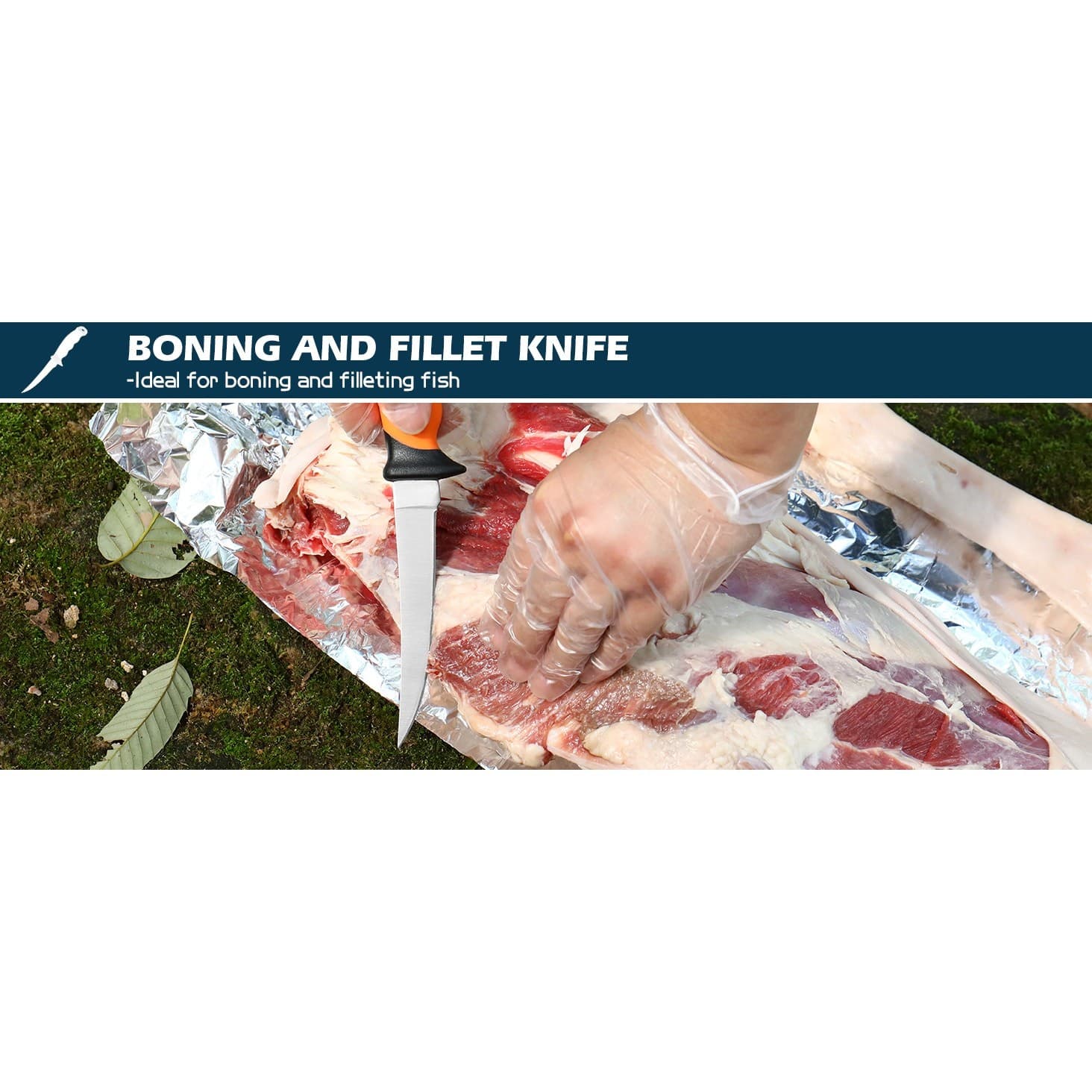 6-Piece Hunting Knife Set Game Processor Deer Elk Field Dressing Kit Hard Case - Thumbnail 15