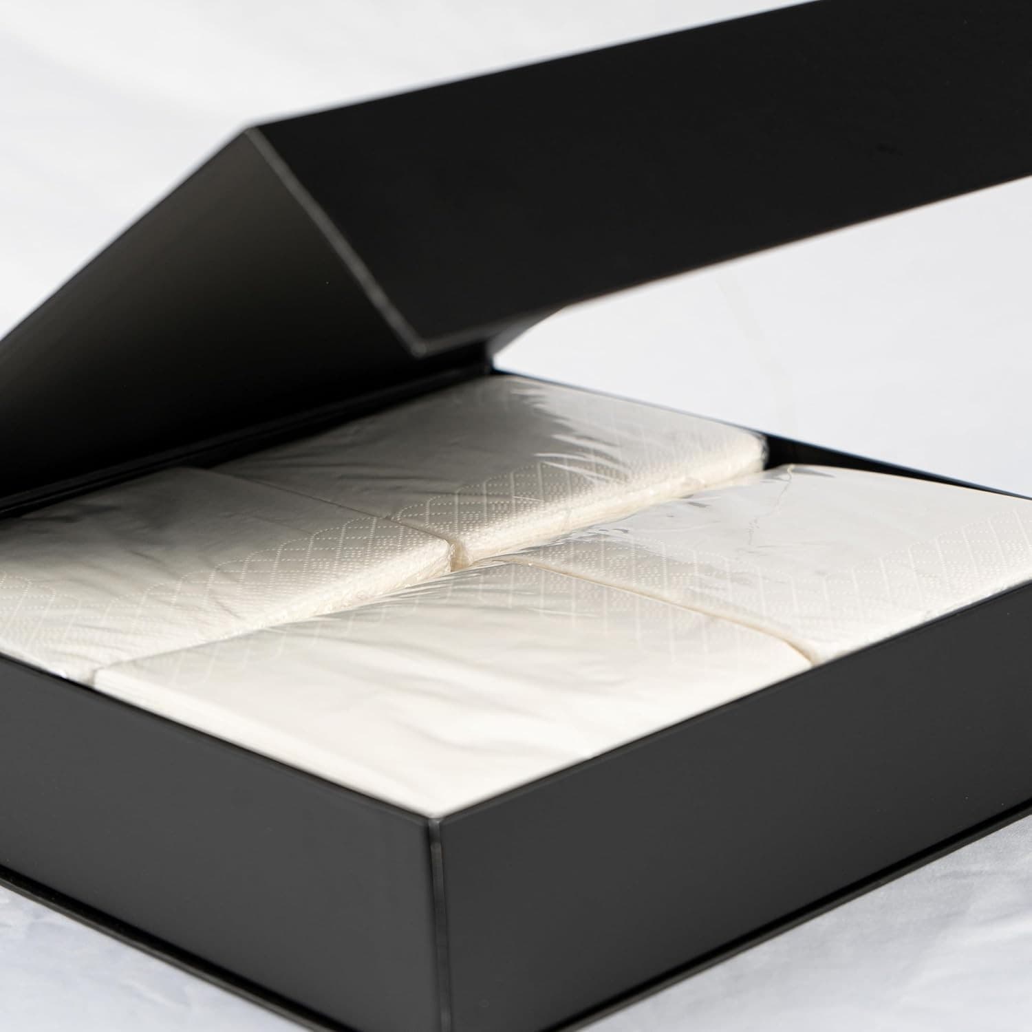 200 White Cocktail Napkins 3 Ply Premium Thick Disposable Party Bar Napkins - Thumbnail 3
