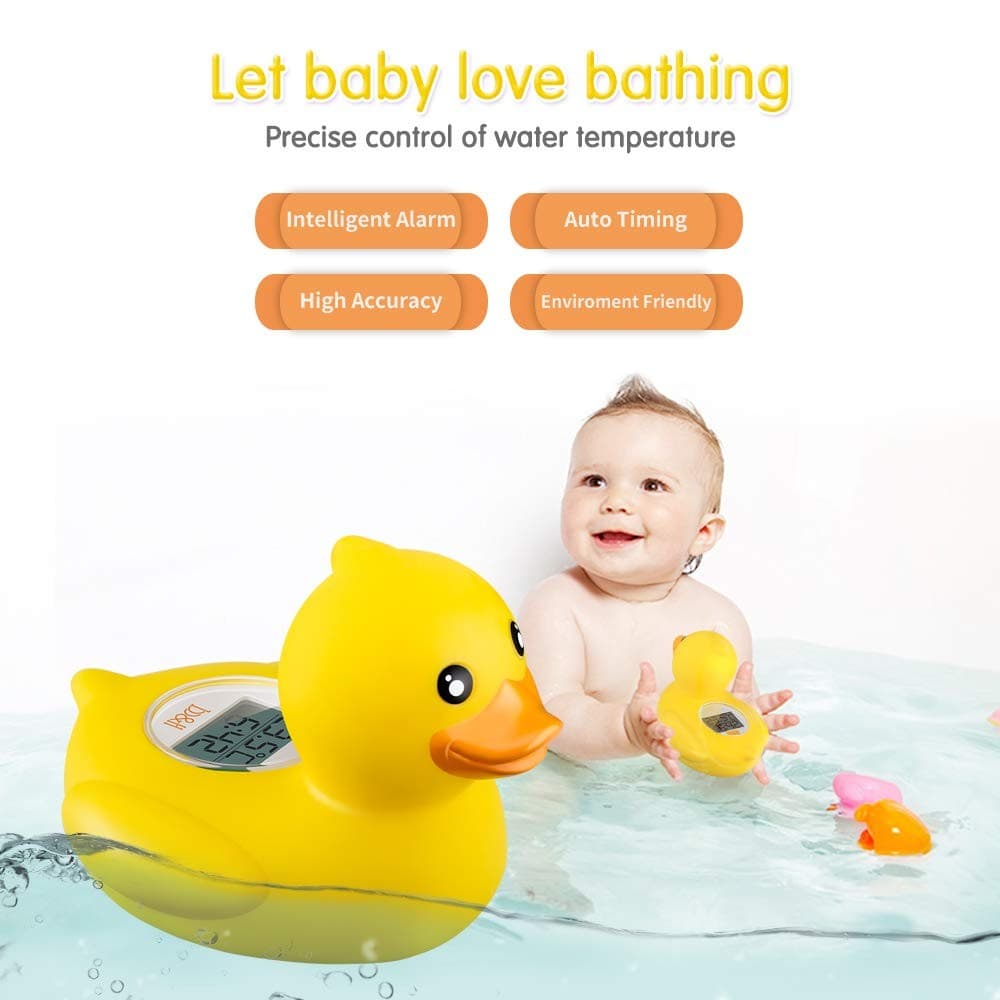 Baby Bath Thermometer & Time Duck Floating Digital Water Temperature Safety Toy - Thumbnail 4