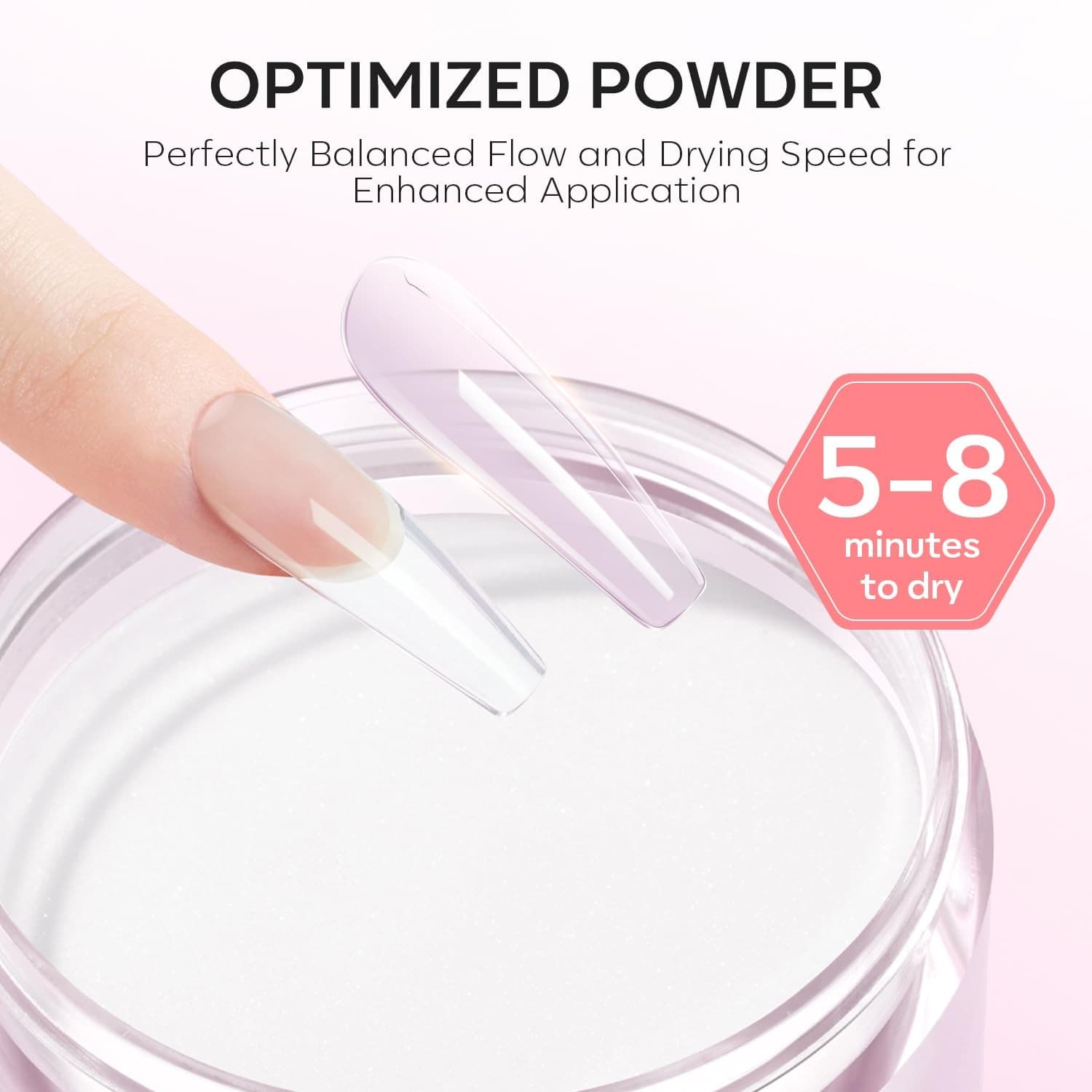 Modelones Acrylic Powder Set 3 Colors Pink Nude White for Nails Extension & Art - Thumbnail 4