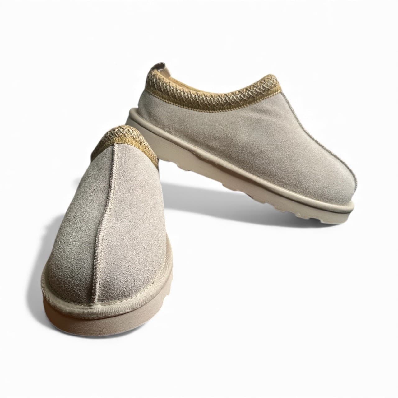 Women’s Size 9 Fuzzy Cozy Fleece Lined Slip-On Clog Slippers Beige Outdoor - Thumbnail 8