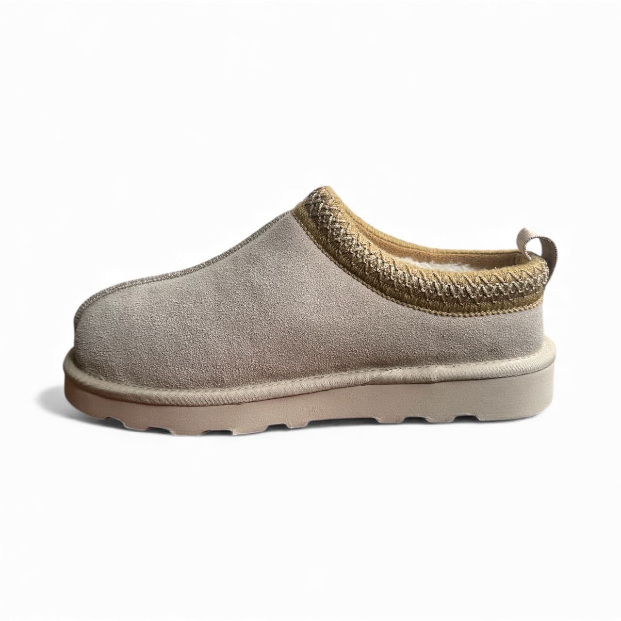 Women’s Size 9 Fuzzy Cozy Fleece Lined Slip-On Clog Slippers Beige Outdoor - Thumbnail 4