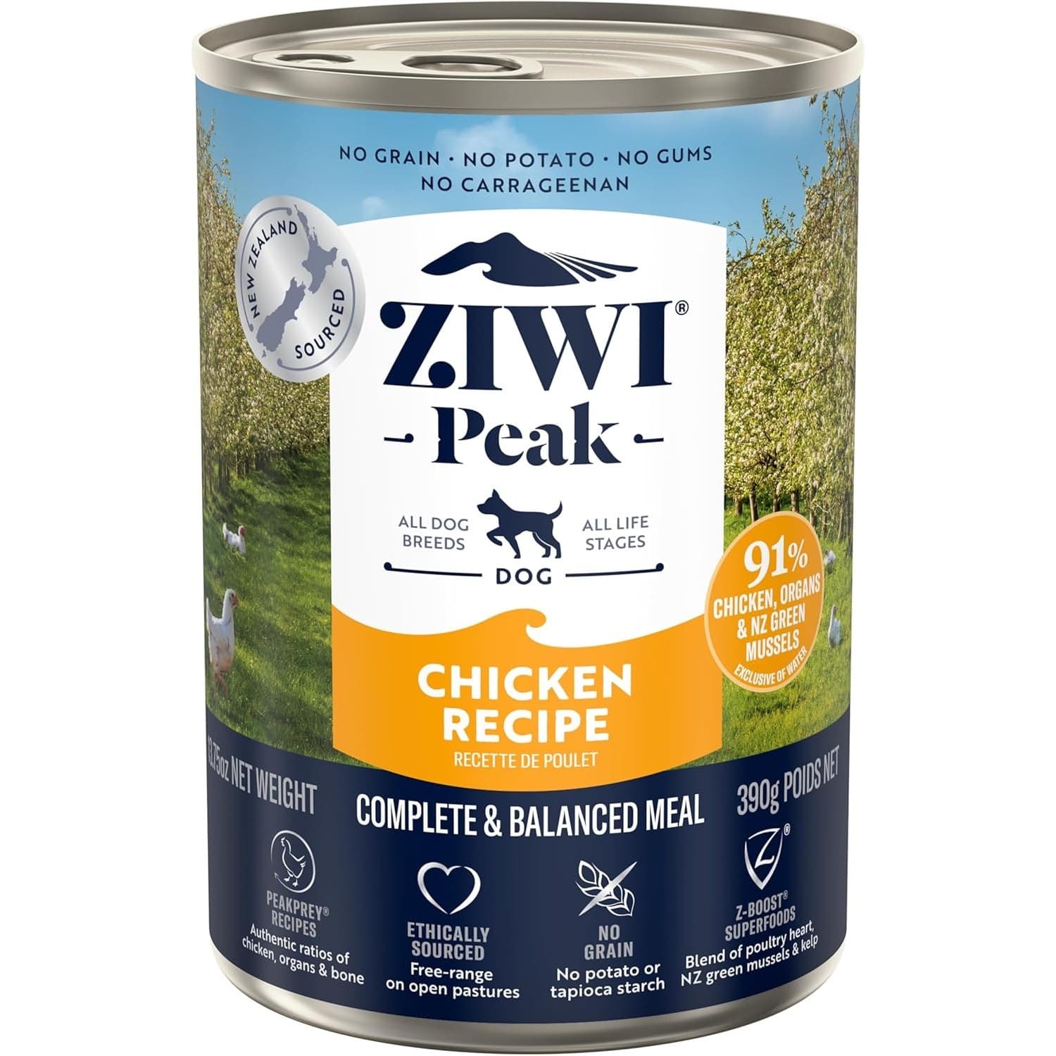 Ziwi Peak Wet Dog Food Chicken Recipe 13.75oz Grain Free High Protein ( 6 Pack ) - Thumbnail 2