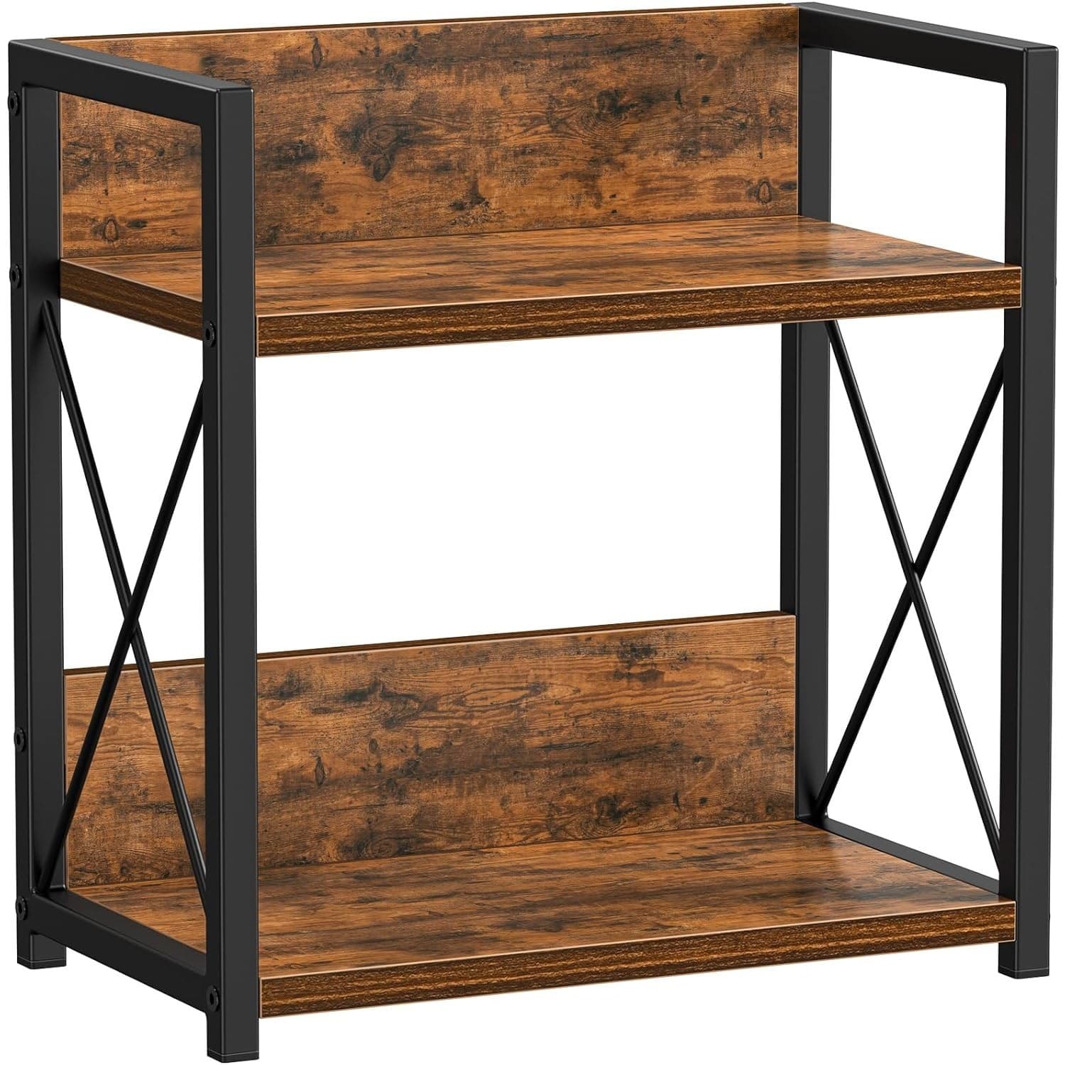 2 Tier Spice Rack Organizer Kitchen Counter Coffee Bar Storage Wood Shelf - Thumbnail 3