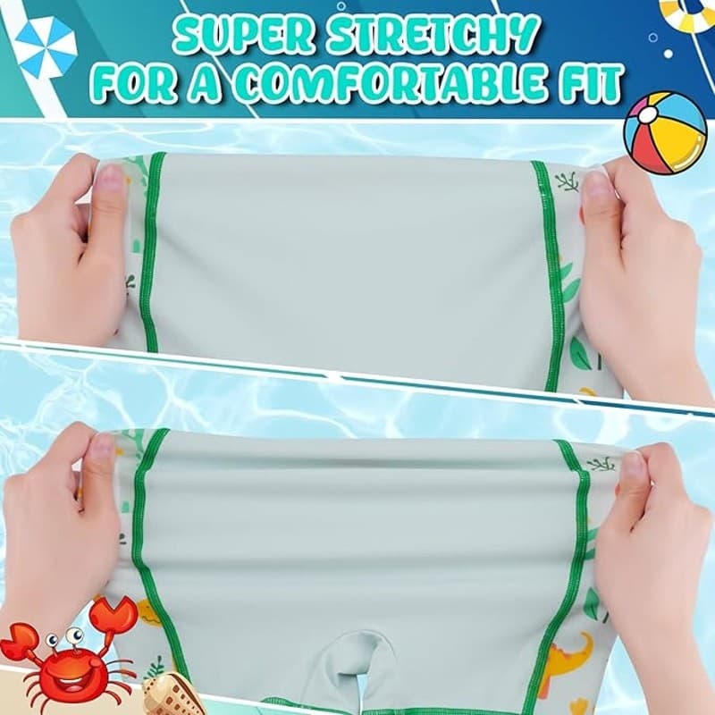 Baby Swimsuit 6-9 Months UPF 50+ Long Sleeve Rash Guard One Piece Zipper - Thumbnail 5