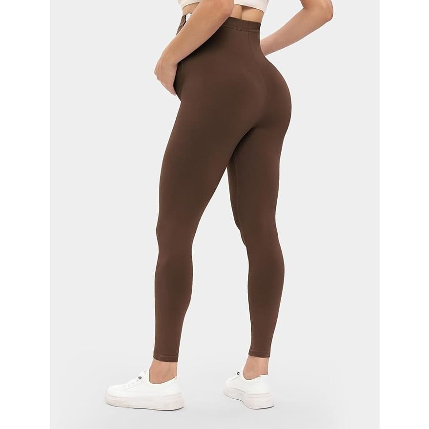 Maternity Leggings Over Belly Stretch Pregnancy Leggings 3 Pack Size S - Thumbnail 7