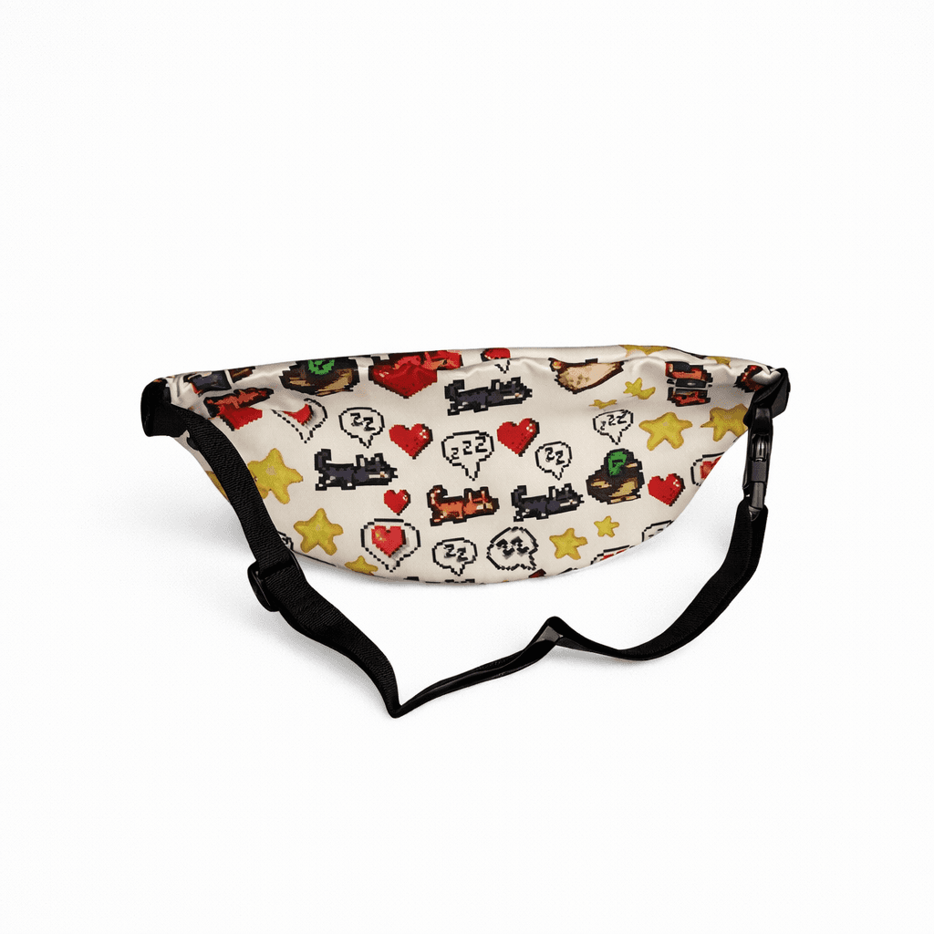Pixel Art Fanny Pack Waist Bag Funny Quote Waterproof Crossbody Belt Bag - Thumbnail 4