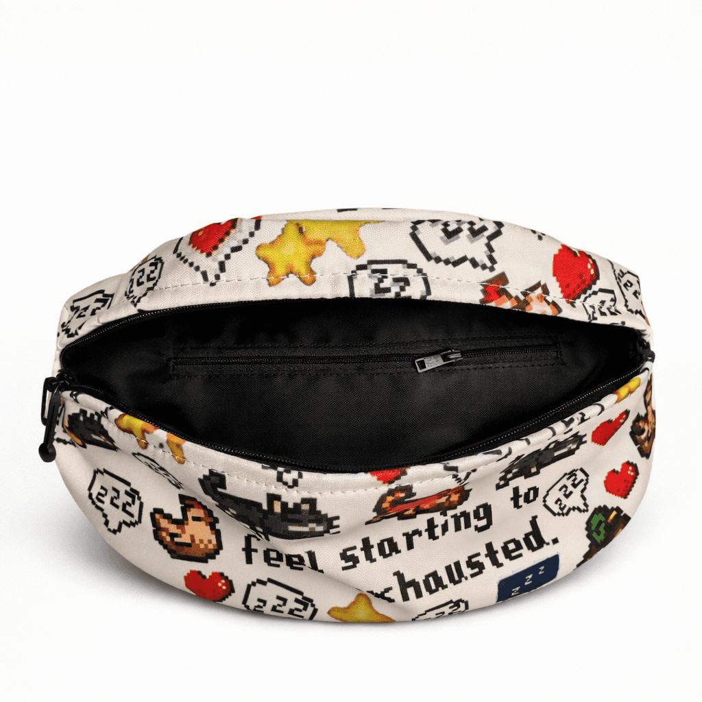 Pixel Art Fanny Pack Waist Bag Funny Quote Waterproof Crossbody Belt Bag - Thumbnail 5