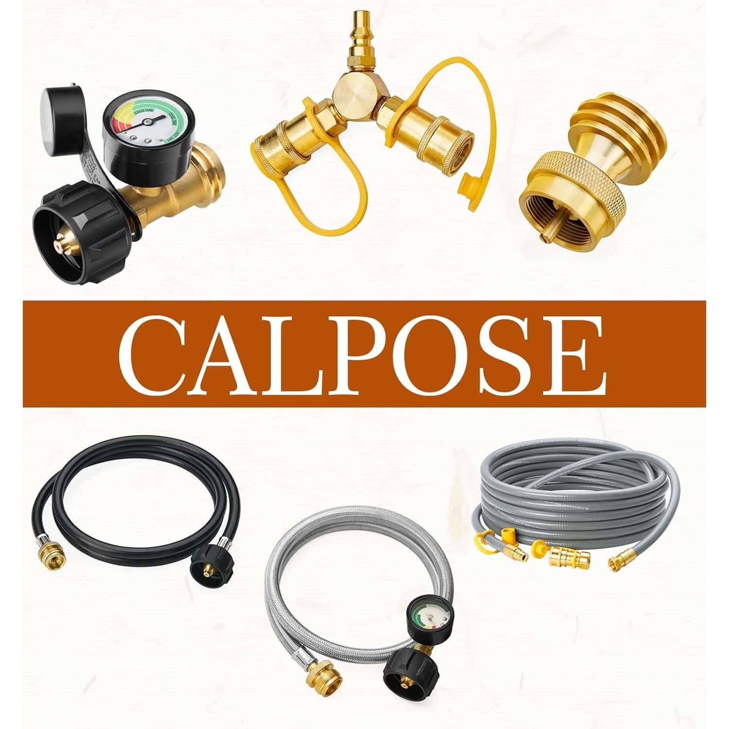3/8 Inch Natural Gas Quick Connect Fittings Kit Solid Brass Propane Hose - Thumbnail 5