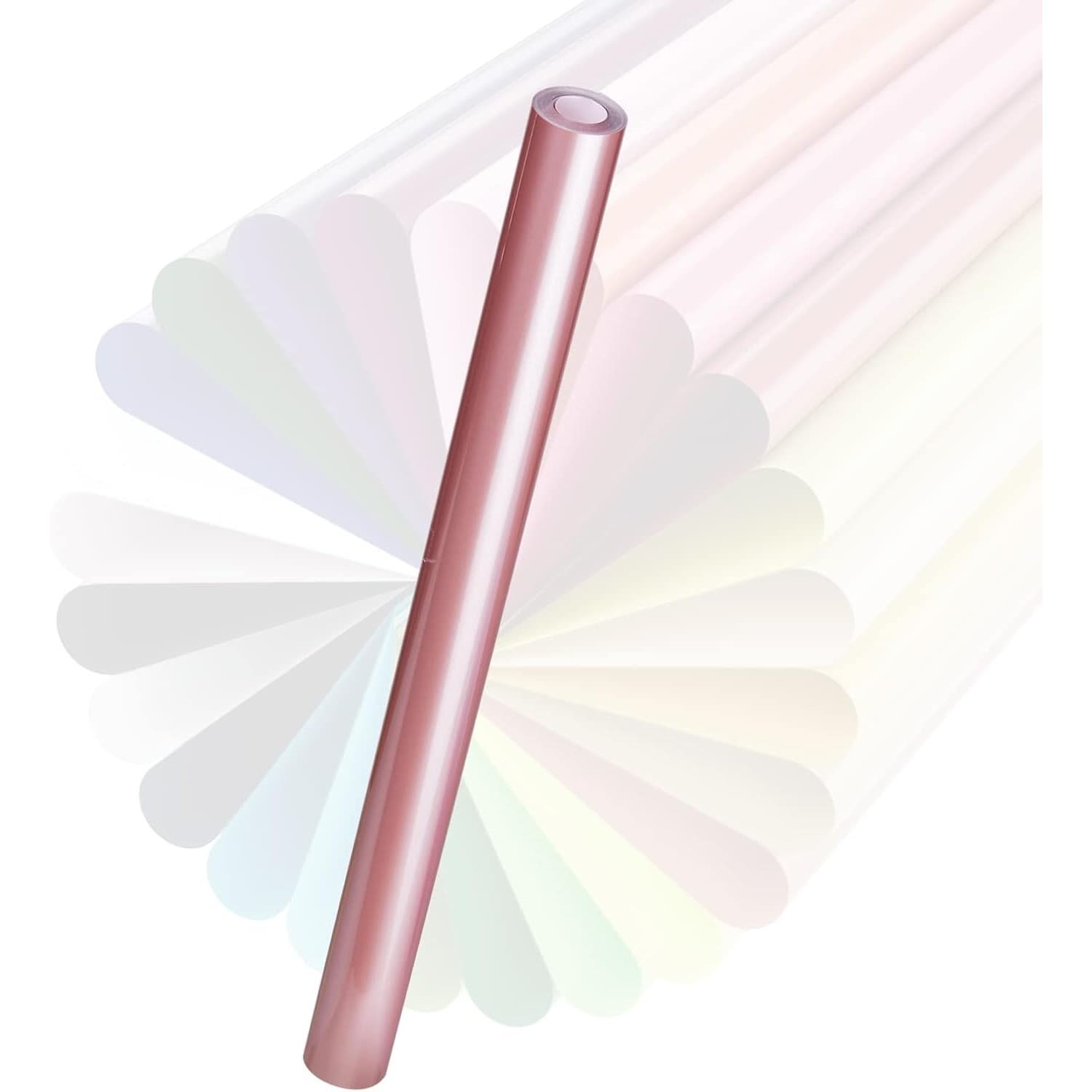 Rose Gold HTV Vinyl Roll 12"x 20FT Heat Transfer Iron On Easy Weed Shirts - Thumbnail 2