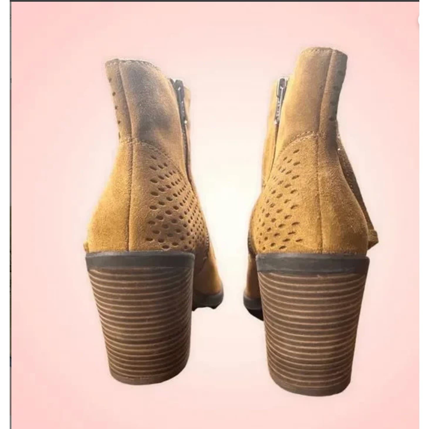 Lucky Brand Ramses Brown Suede Ankle Boho Boots 10M | Genuine Leather | New - Thumbnail 7