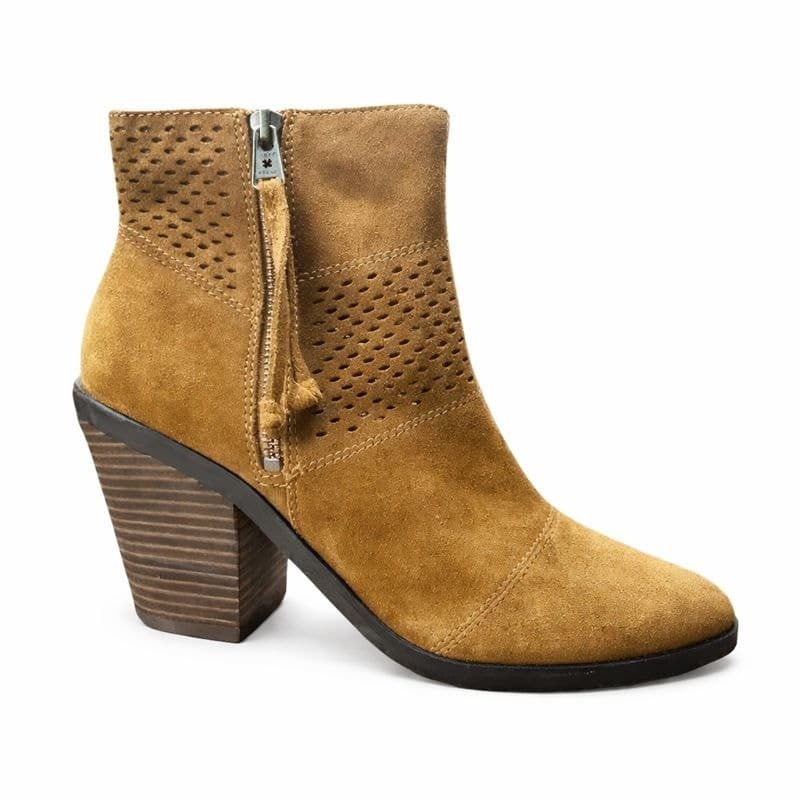 Lucky Brand Ramses Brown Suede Ankle Boho Boots 10M | Genuine Leather | New - Thumbnail 3