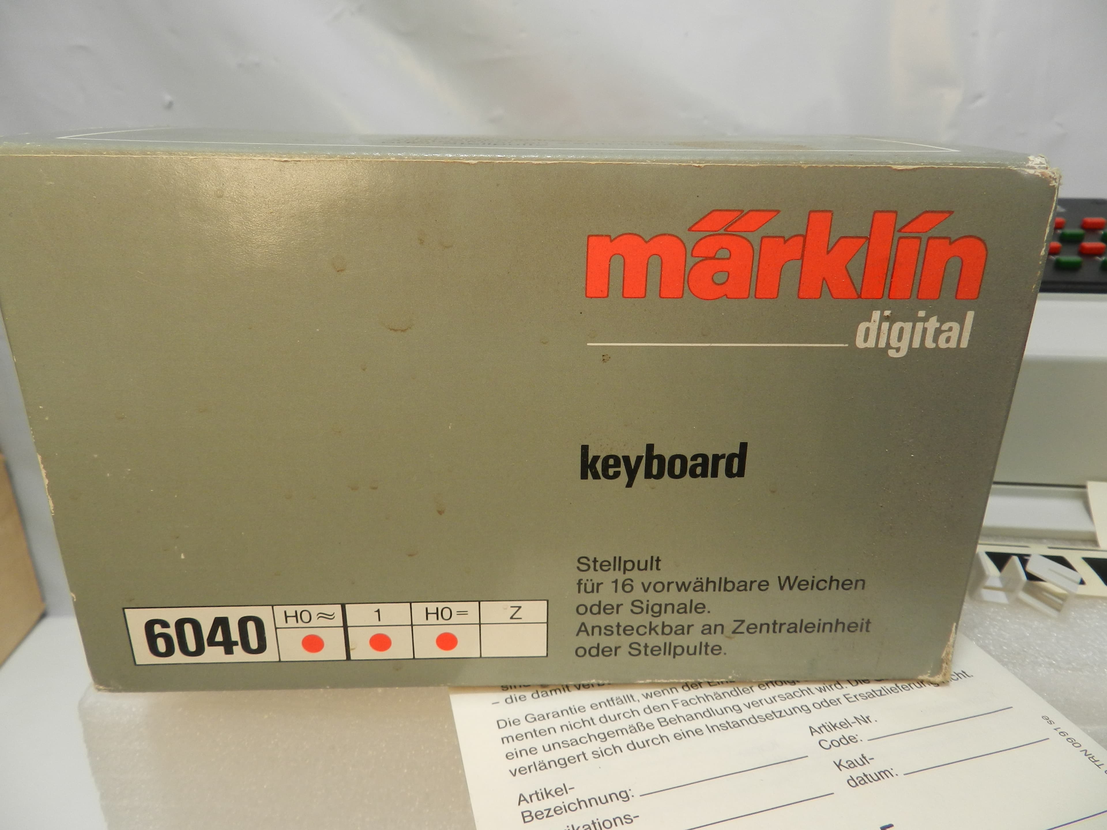 Vintage Marklin Digital Keyboard 6040 Train System Germany (P50K) - Thumbnail 5