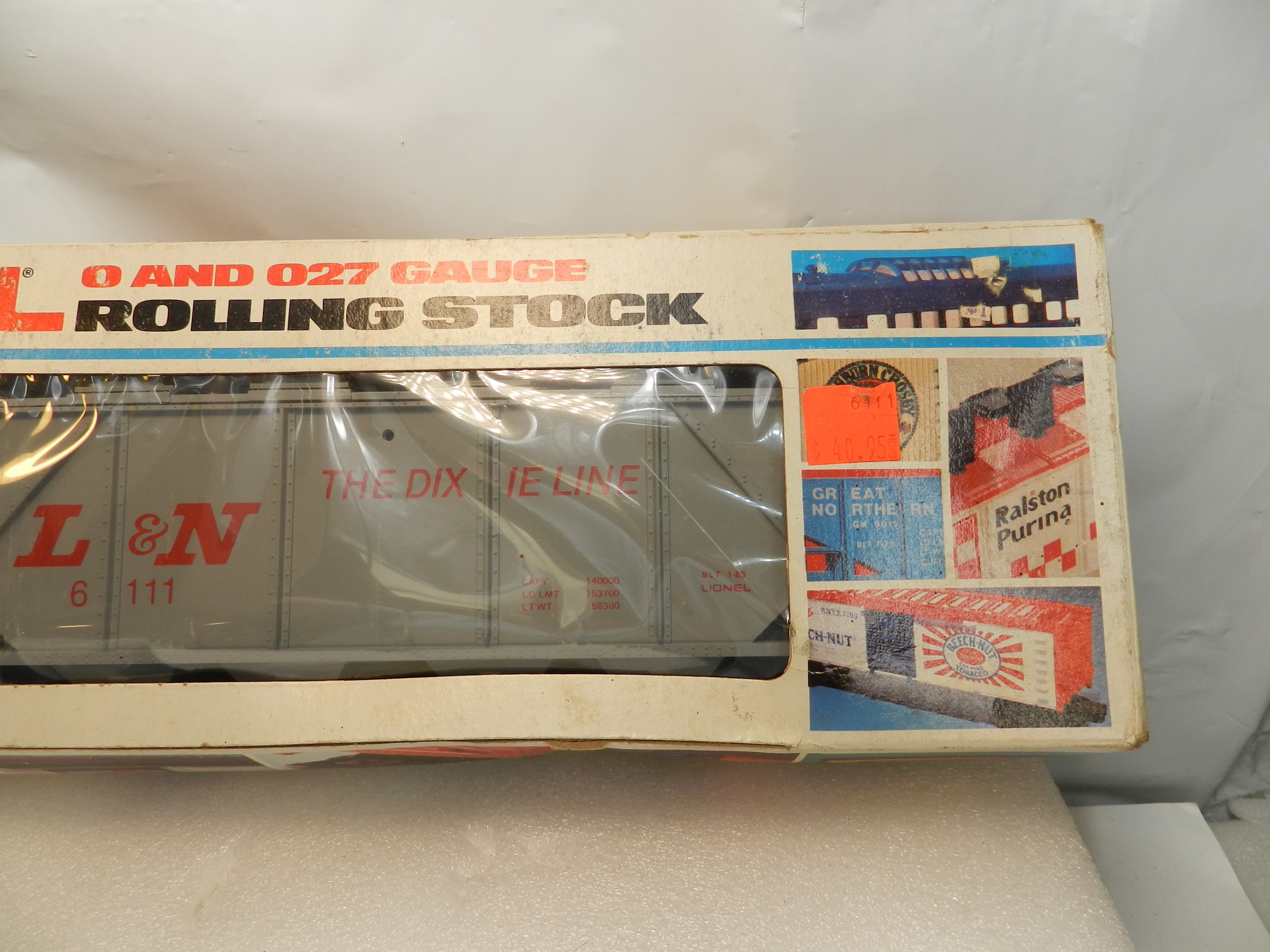 Vintage Lionel 6-6111 L&N Covered Hopper Car 0 & 027 Gauge Train Car (P51K) - Thumbnail 3
