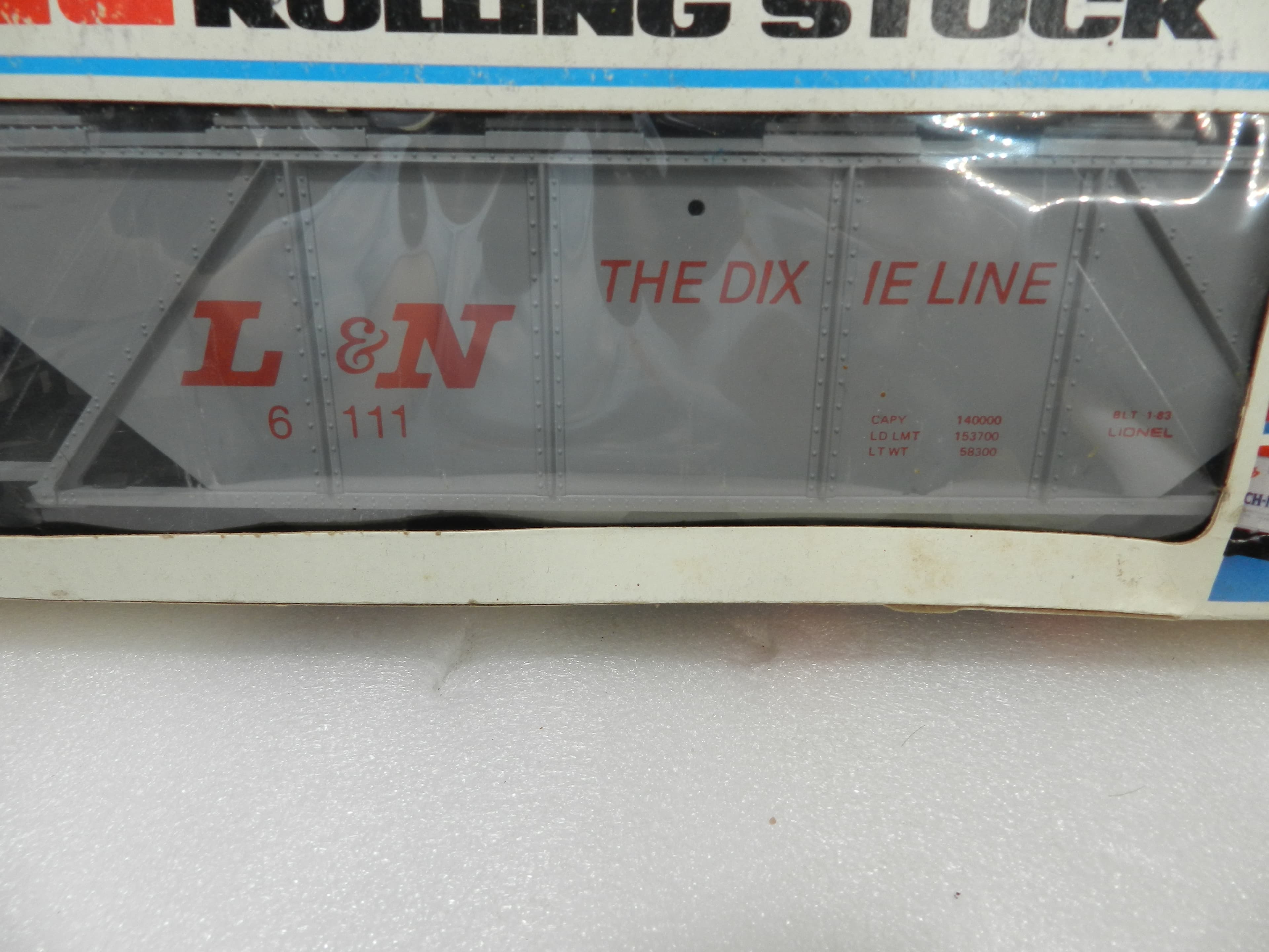Vintage Lionel 6-6111 L&N Covered Hopper Car 0 & 027 Gauge Train Car (P51K) - Thumbnail 4
