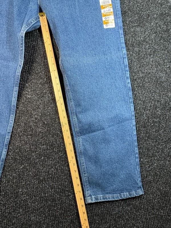 Wrangler Five Star Premium Men's Relaxed Fit Flex Denim Jeans Size 38x30 - Thumbnail 8