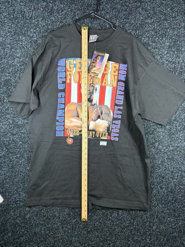 Vintage 1993 George Foreman World Champion MGM Grand K.O. Wear T-Shirt - Thumbnail 8